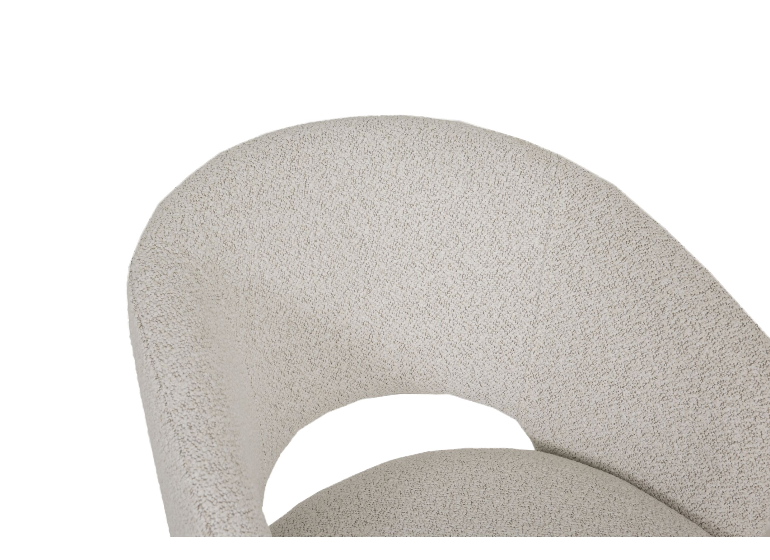 Detail - Chaise pivotante Pilar 60,5x58,5x78,5cm - tissu - beige