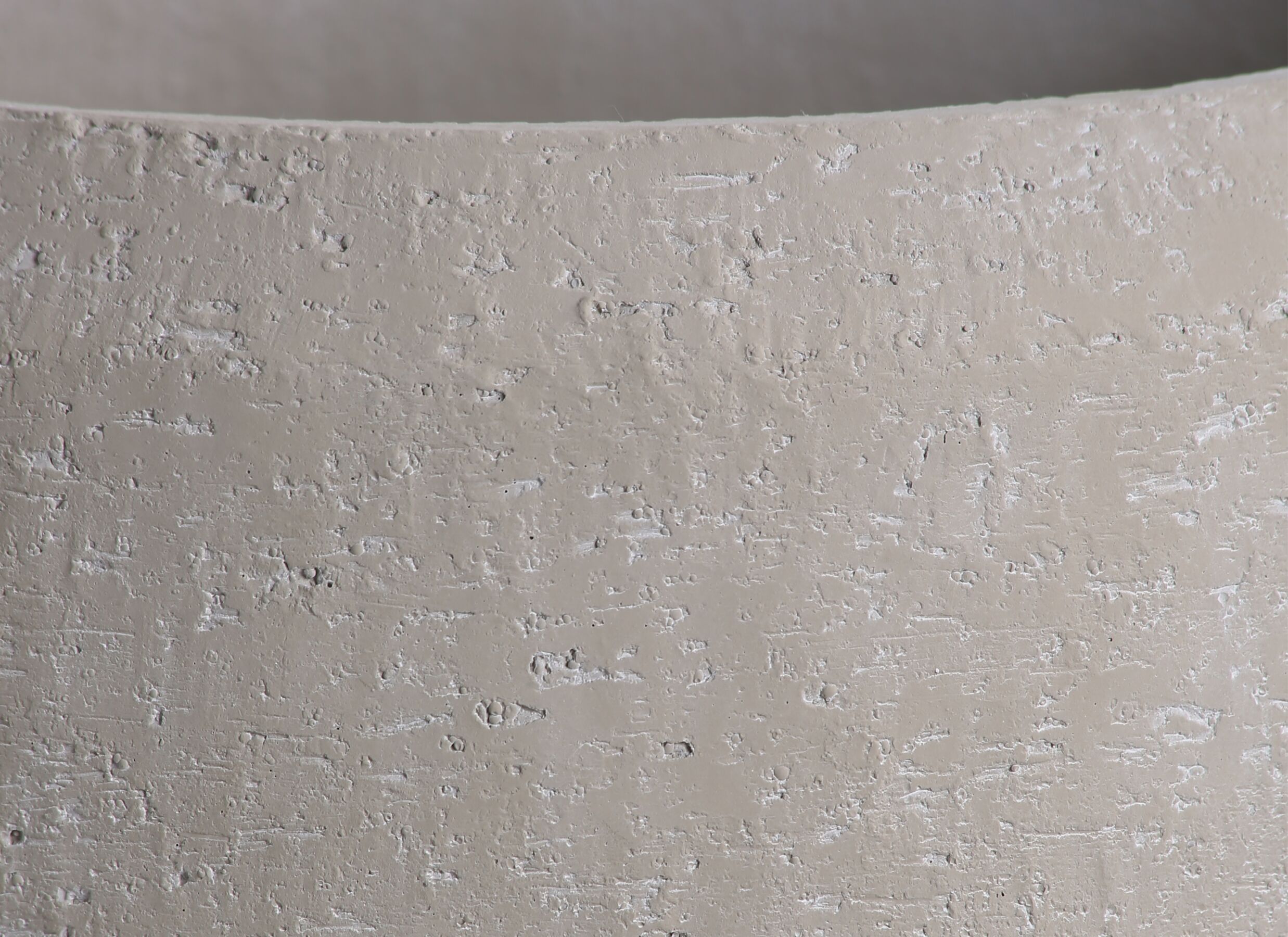 Detailfoto - Bloempot Terra cement - cream set van 3