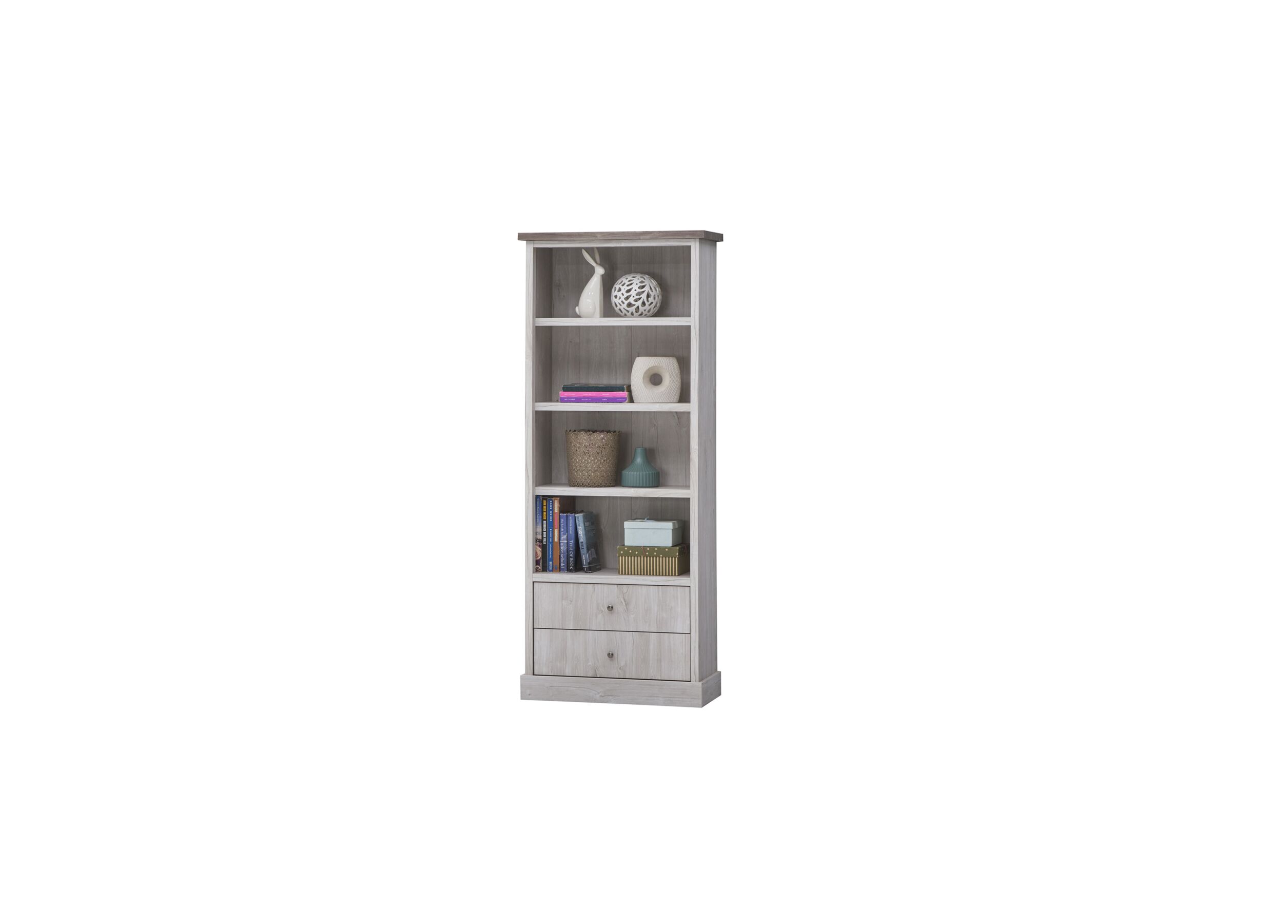 Plus Important - Bibliothèque Eline 75x38x185cm gris