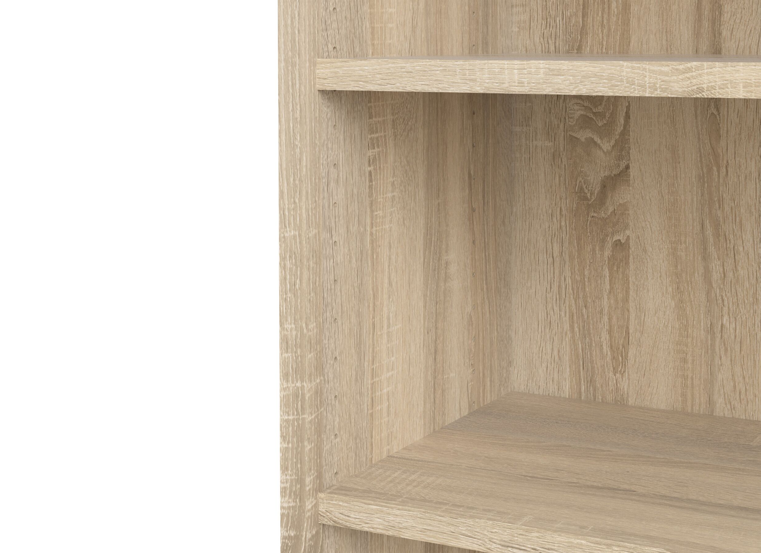 Detailfoto - Boekenrek Prima 89x40x222cm - decor - eik