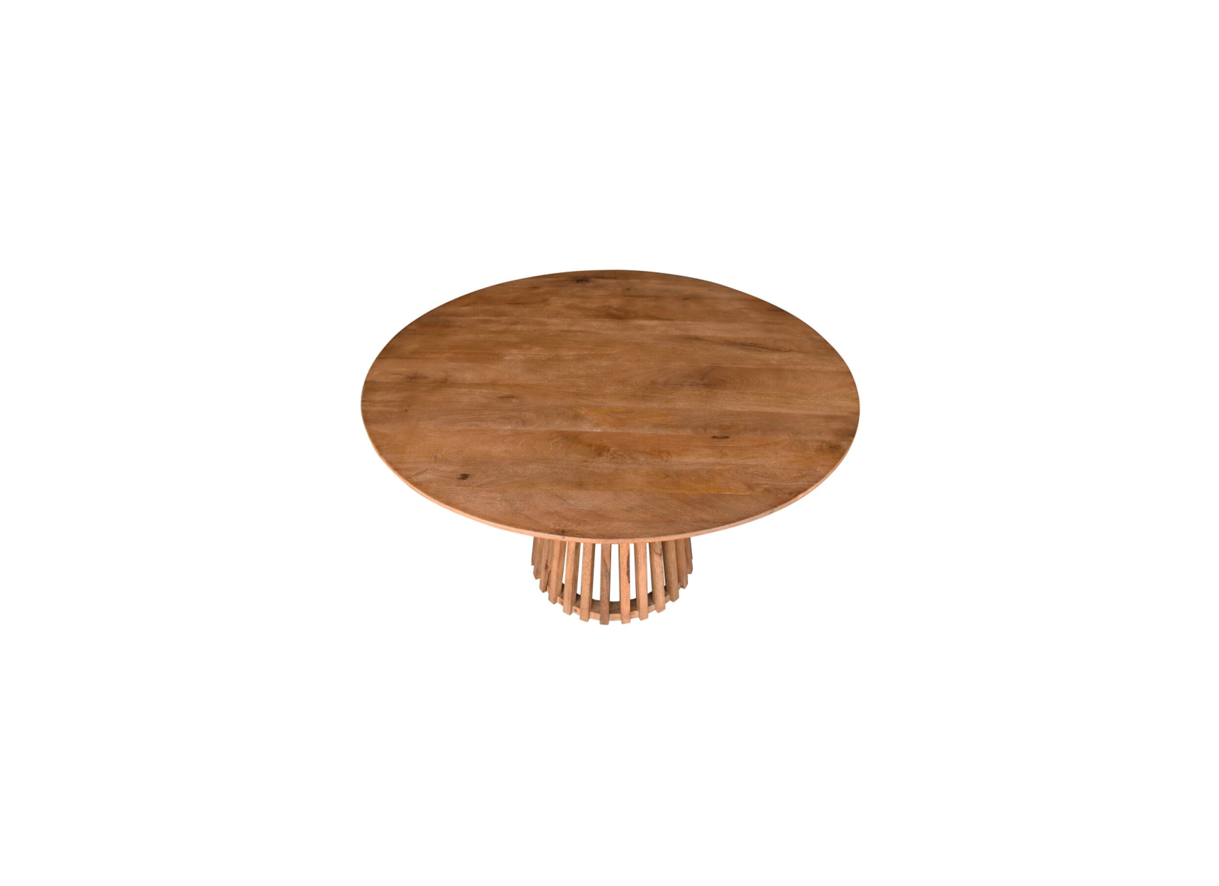 Aperçu - Table ronde Stromboli Ø120cm - manguier massif - naturel