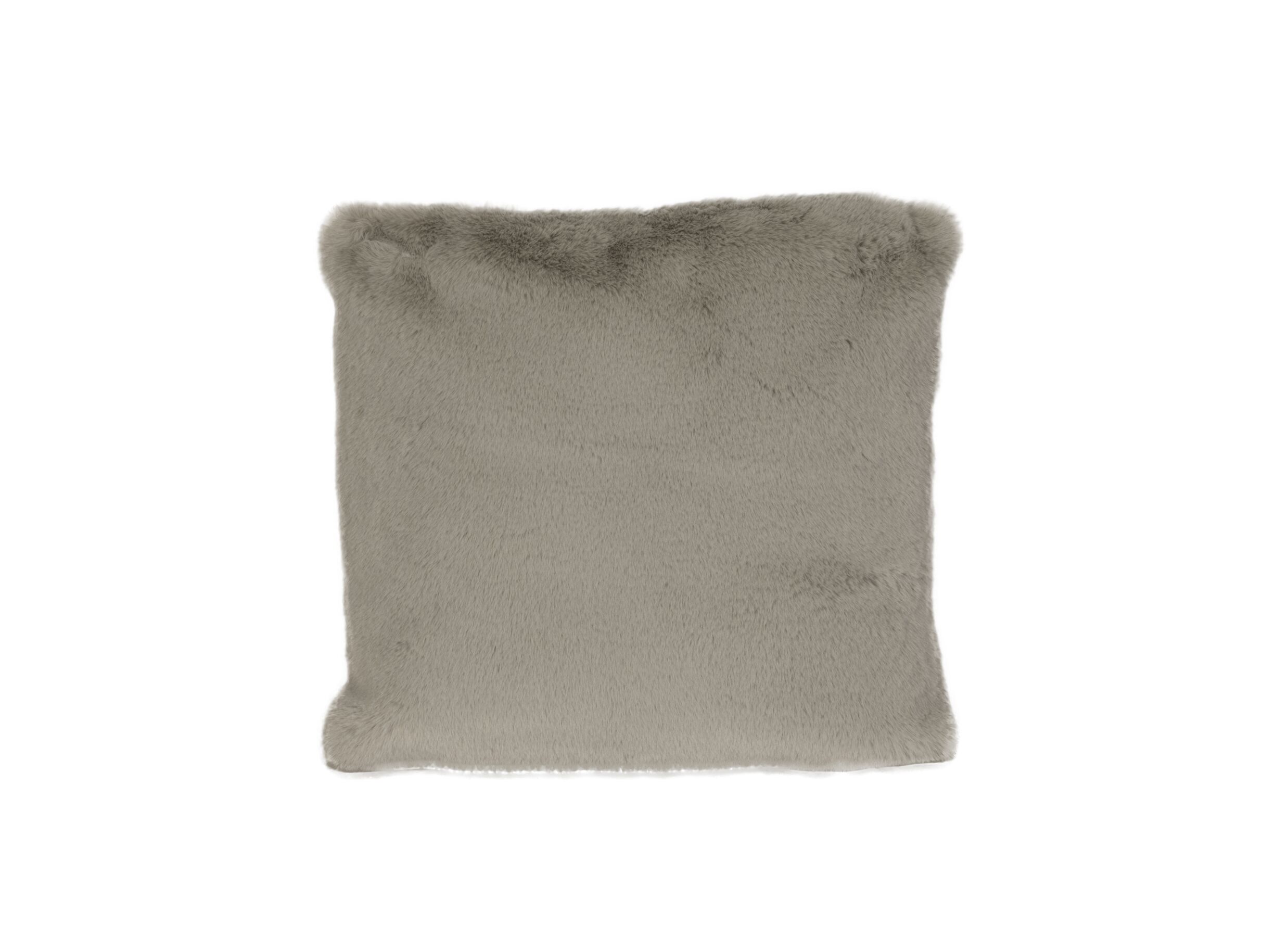 Coussin Yucatan 60x60cm stone - Coussin Yucatan 60x60cm - fausse fourrure - stone