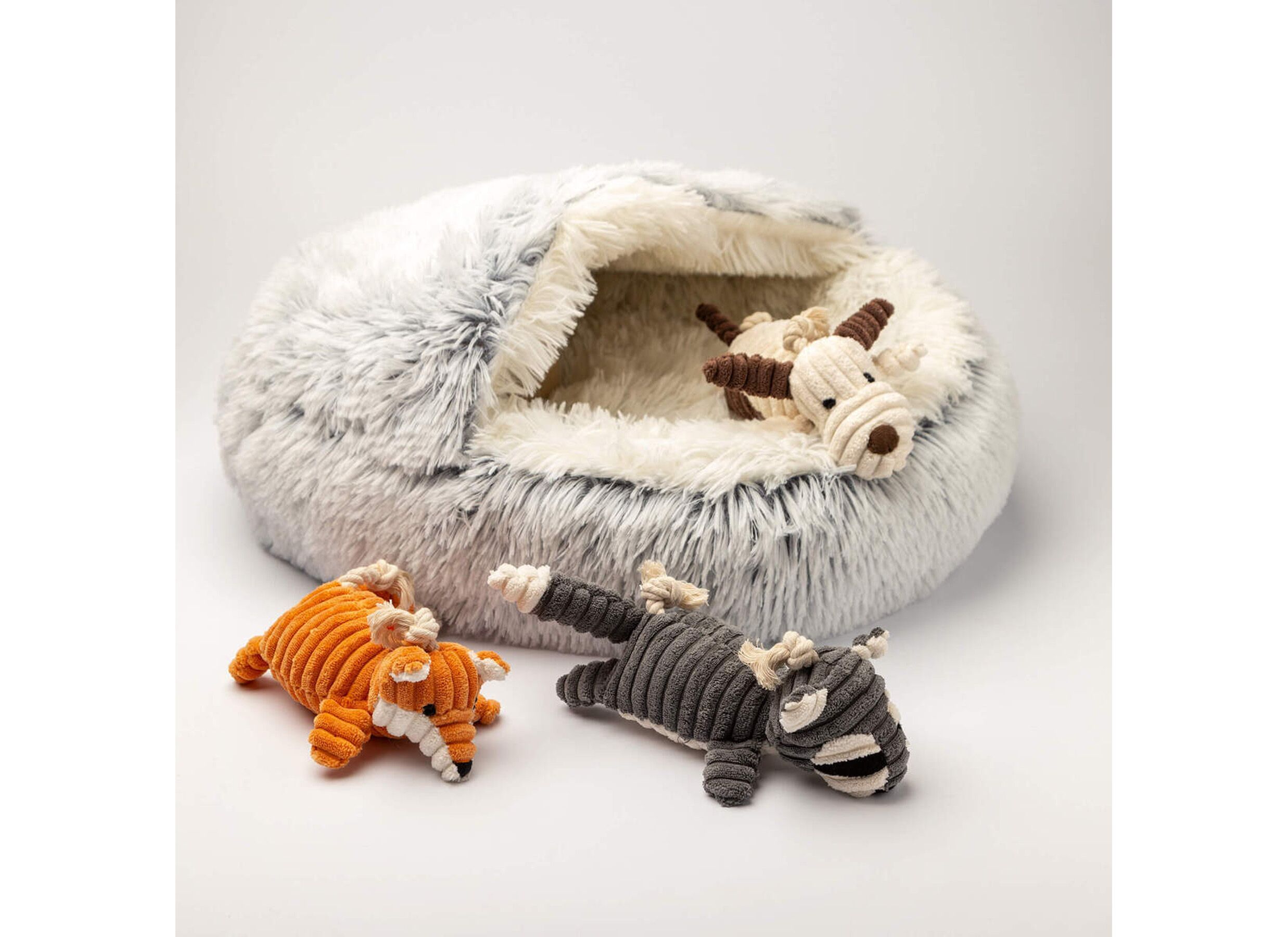 Sfeerfoto - Hondenspeelgoed Fox 20cm - stof - orange ochre
