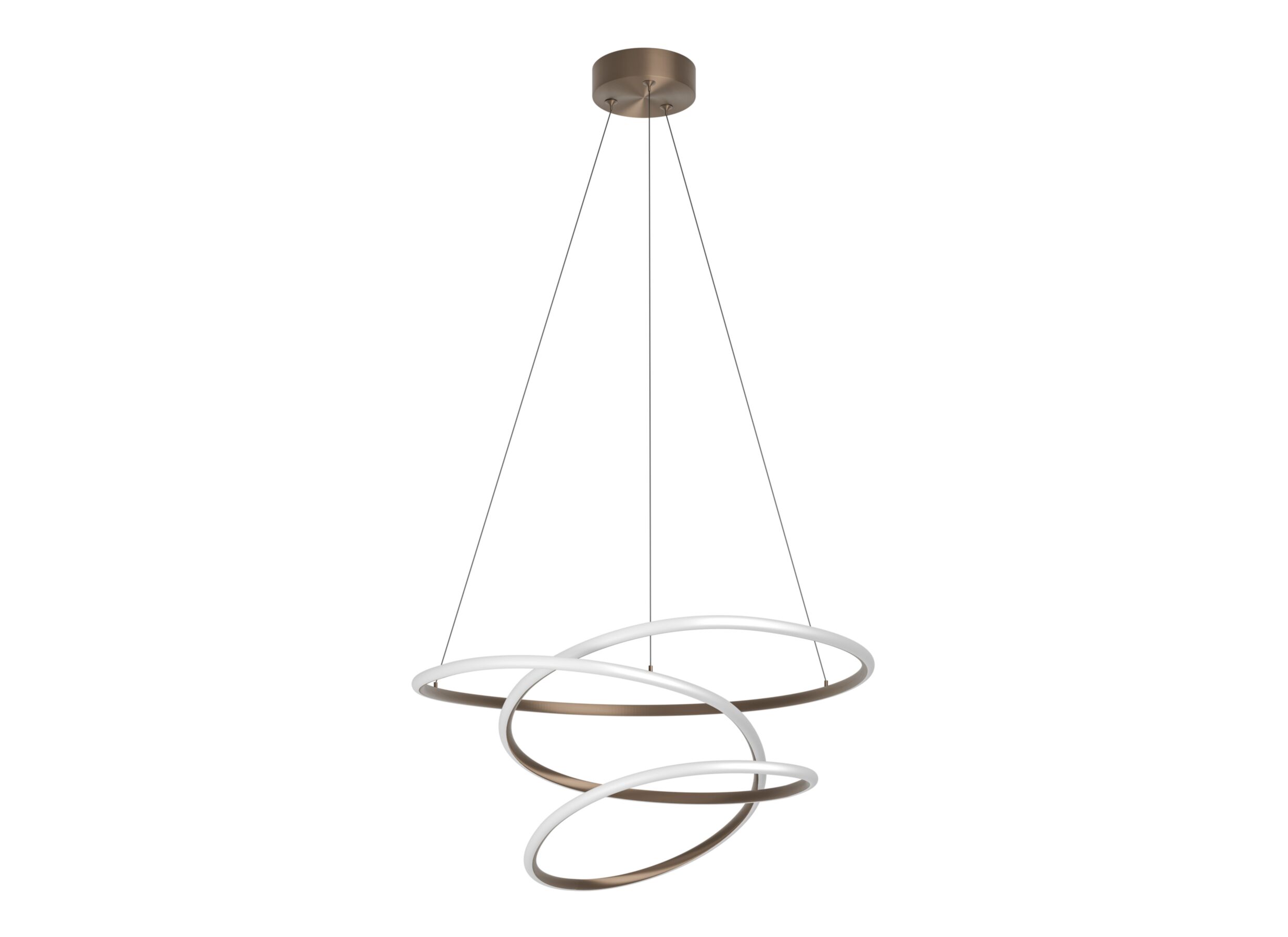 Overzichtsfoto - Hanglamp Racale Ø45cm 27W - aluminium - brons