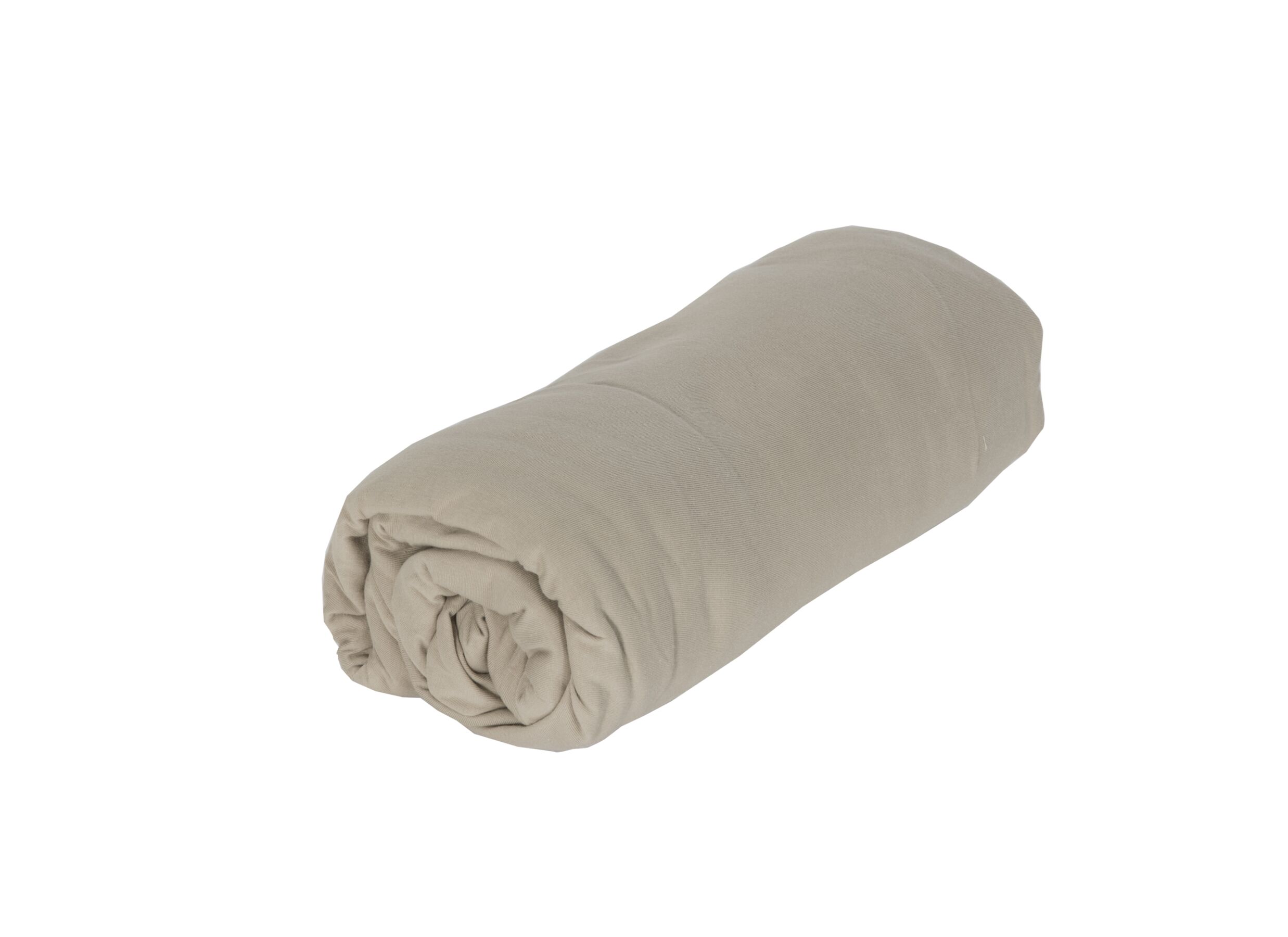 Aperçu - Drap-housse Lauren 180x200cm - jersey coton - mastic