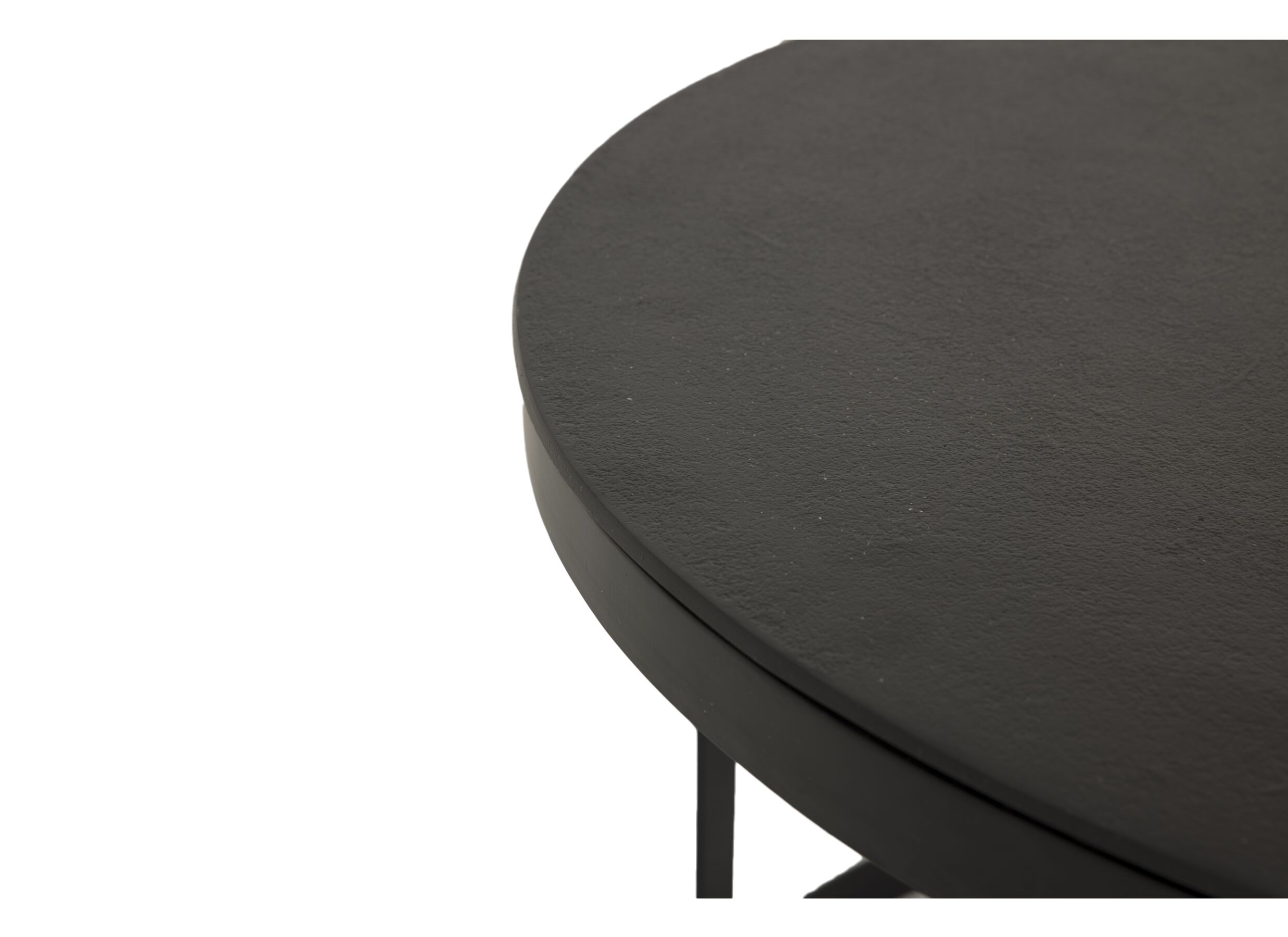 Table basse Skudde métal ronde lot de 2