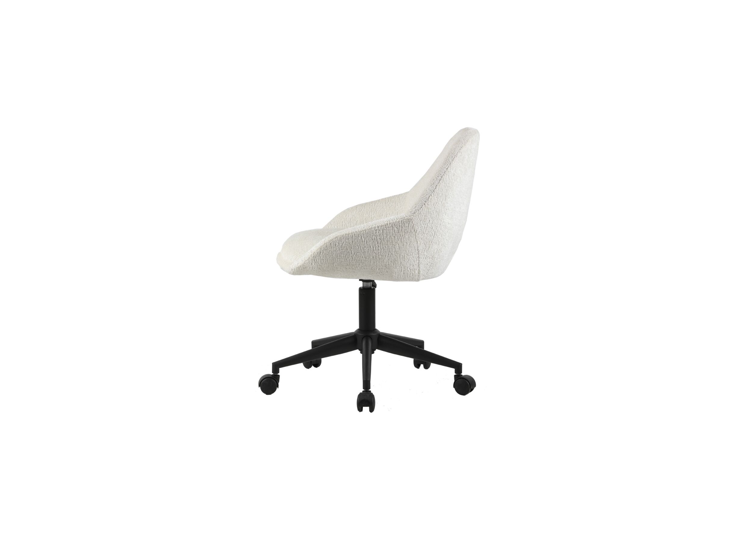 Aperçu - Chaise de bureau Clover blanc teddy