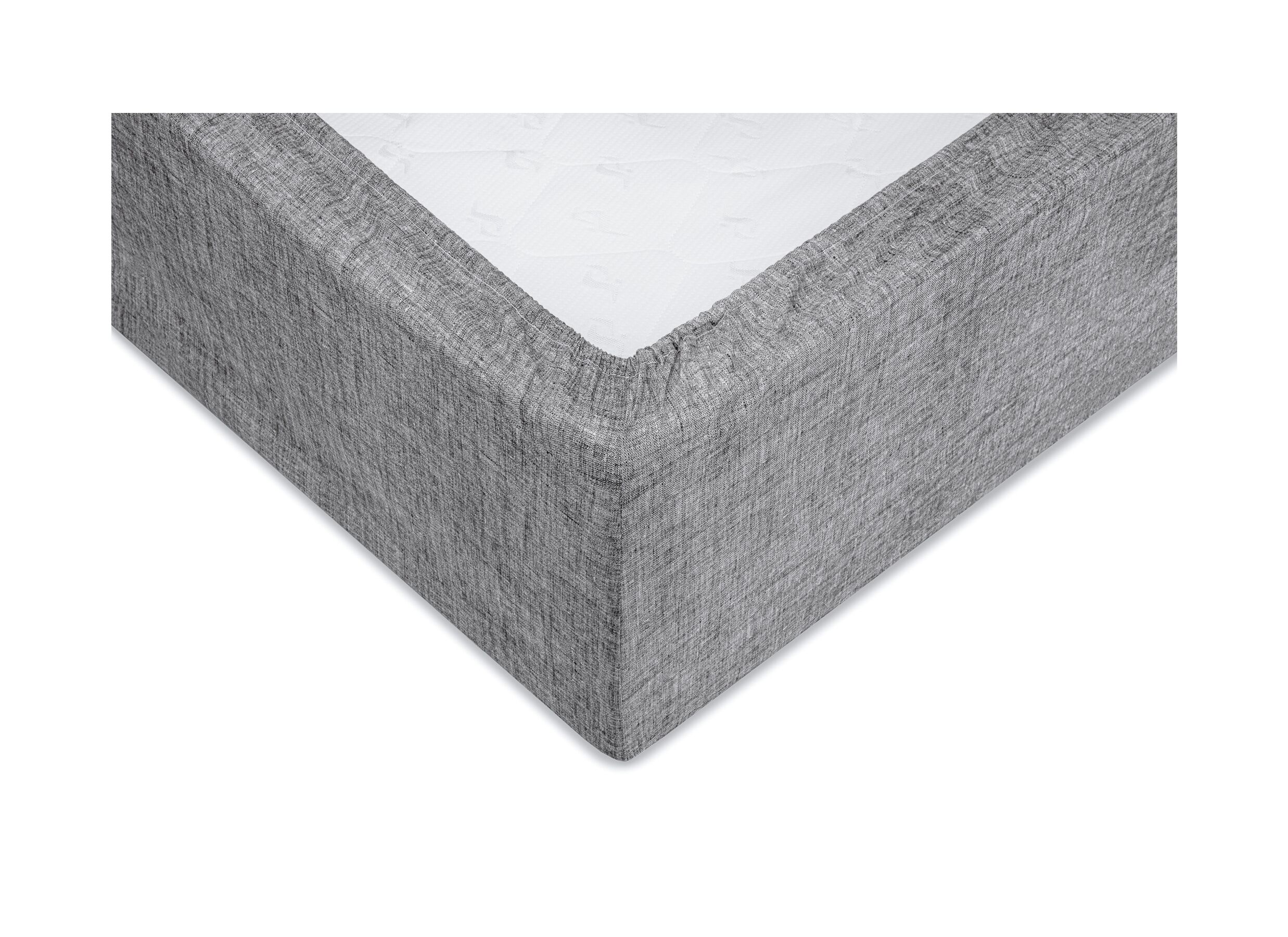 Detail - Drap-housse 90x210/220cm coton gris foncé