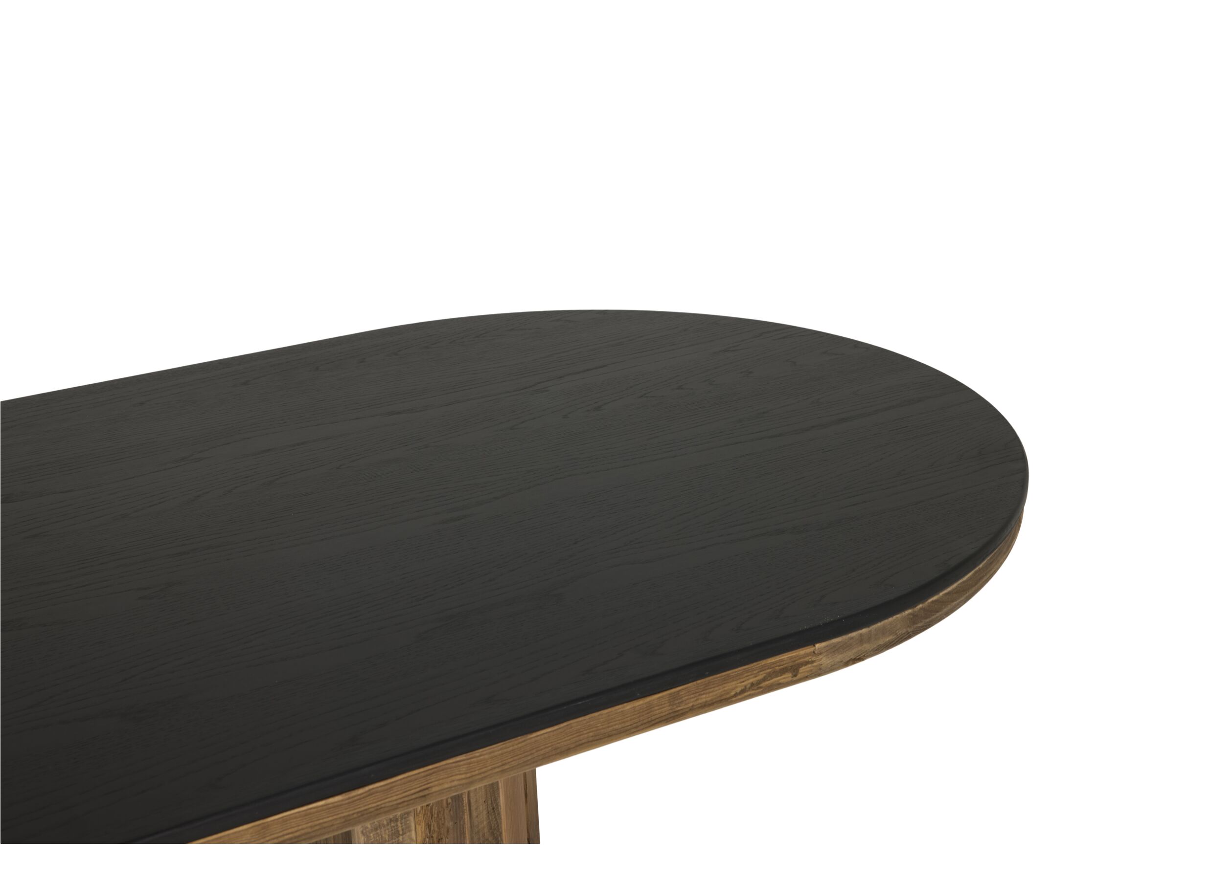 Detailfoto - Tafel Bonanza 240x104cm - gerecycleerd den massief - naturel