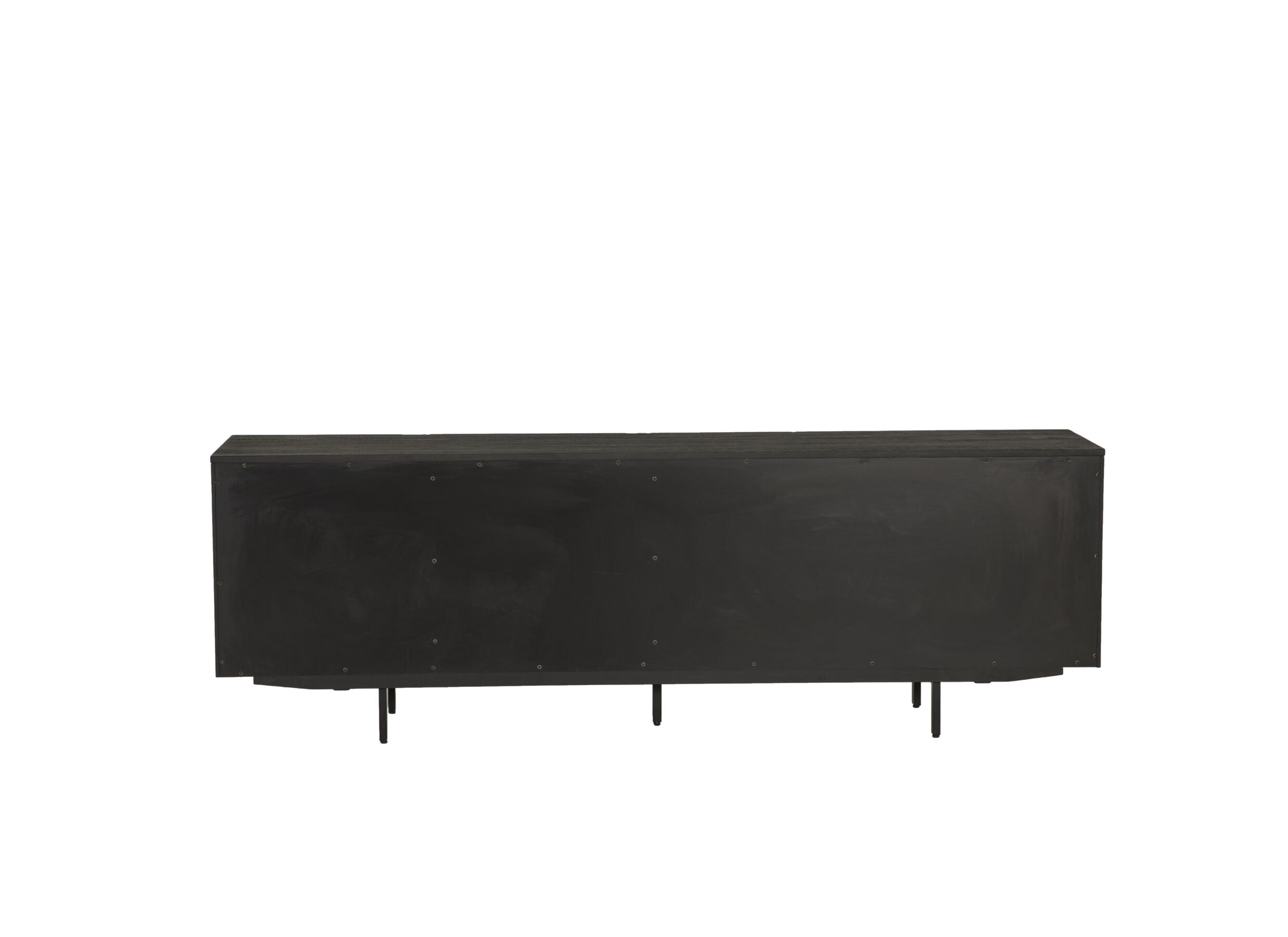 Dressoir Mauri 240cm - eik massief & decor - zwart