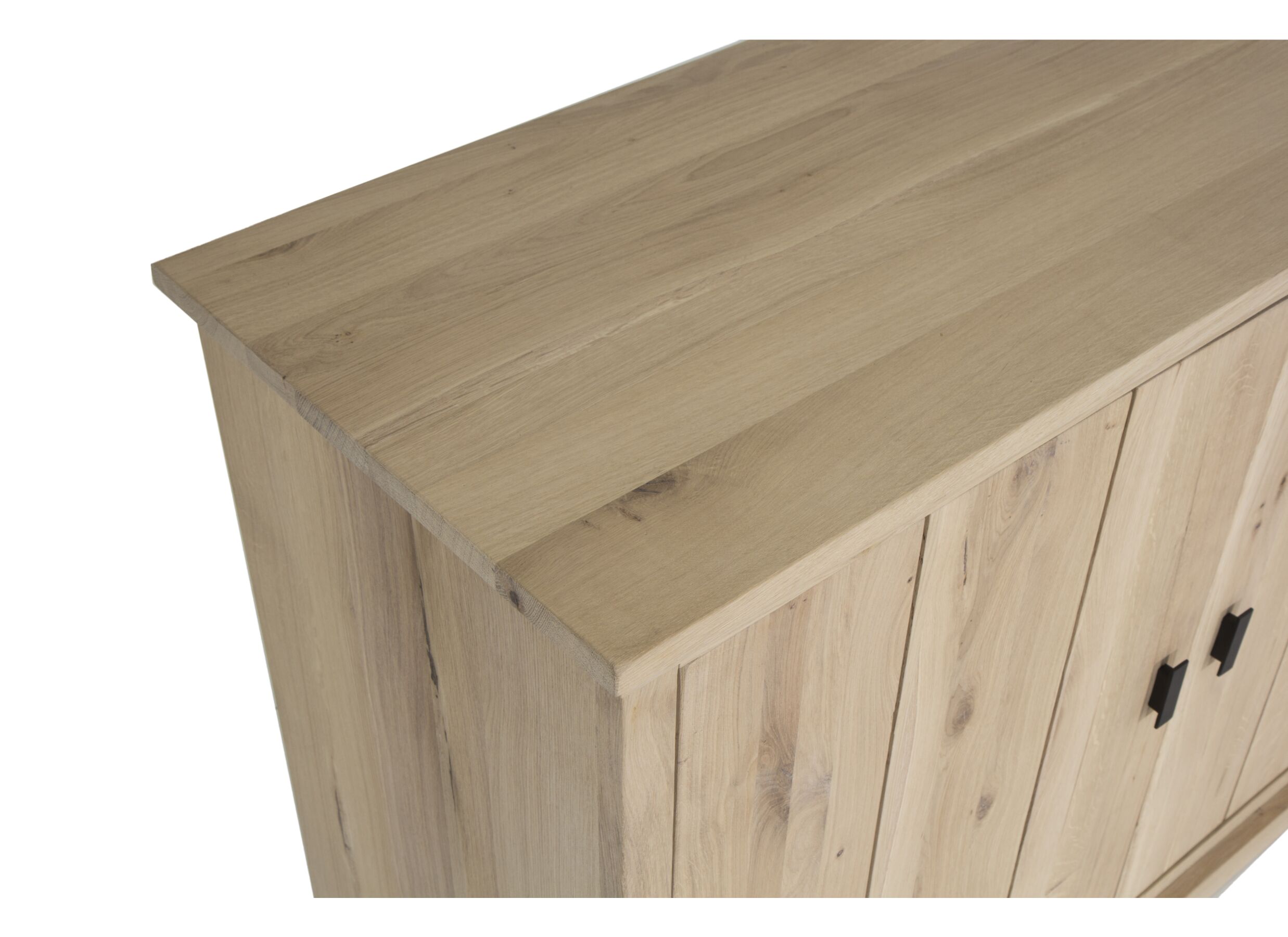Buffet Grimaldi 240cm - chêne massif & décor - naturel