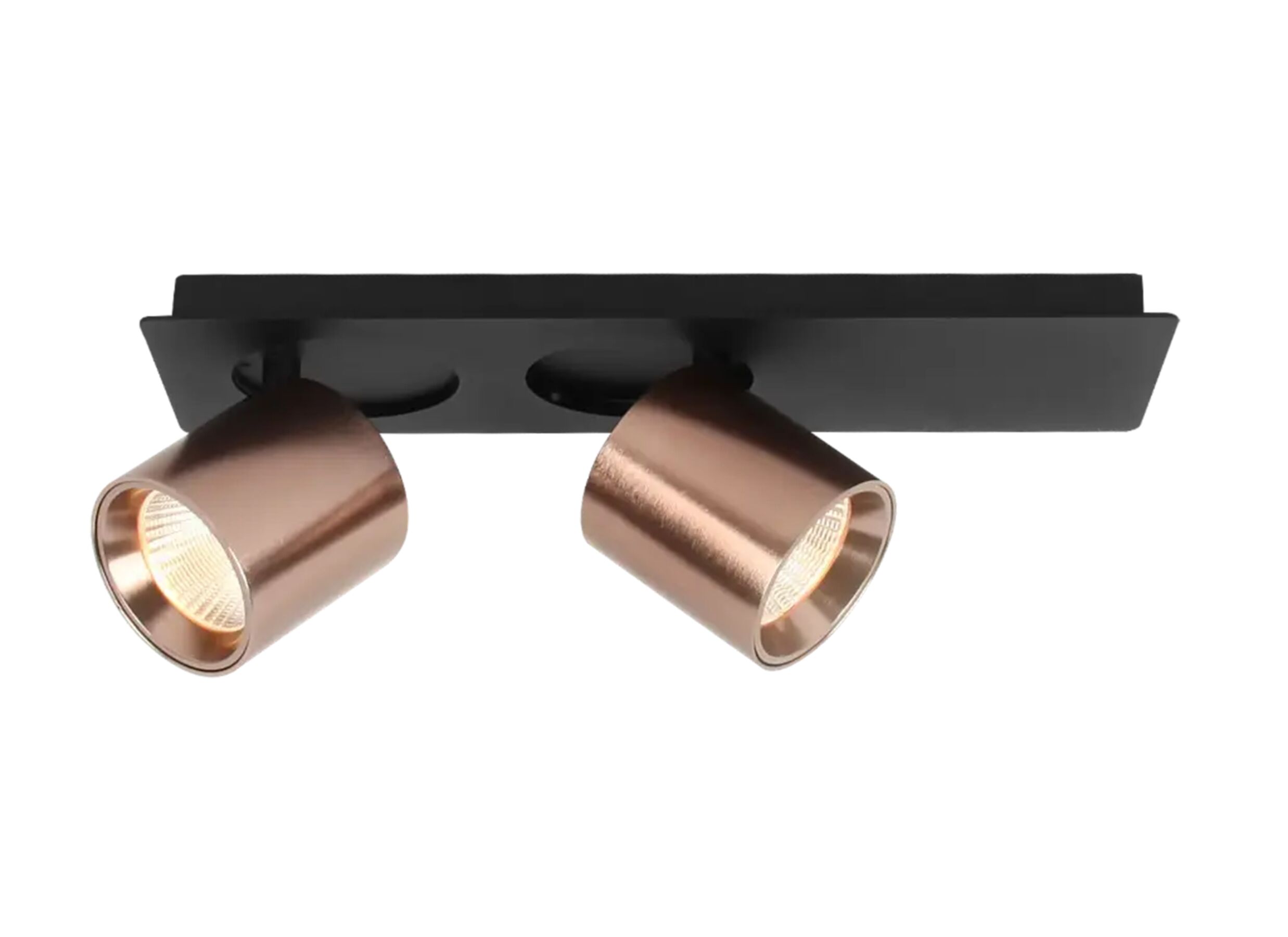 Ledspot met 2 spots 7 - Ledspot met 2 spots 7,5W - brons