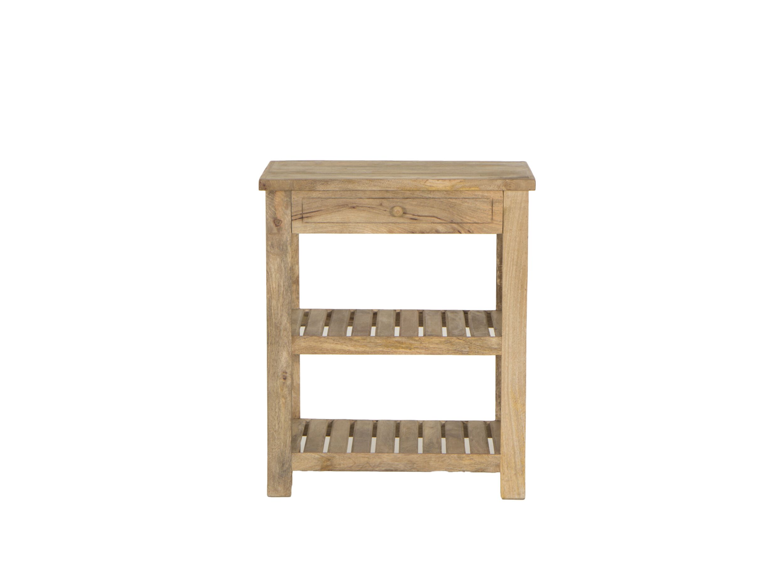 Wandtafel Levente 76x45cm - mango massief - naturel