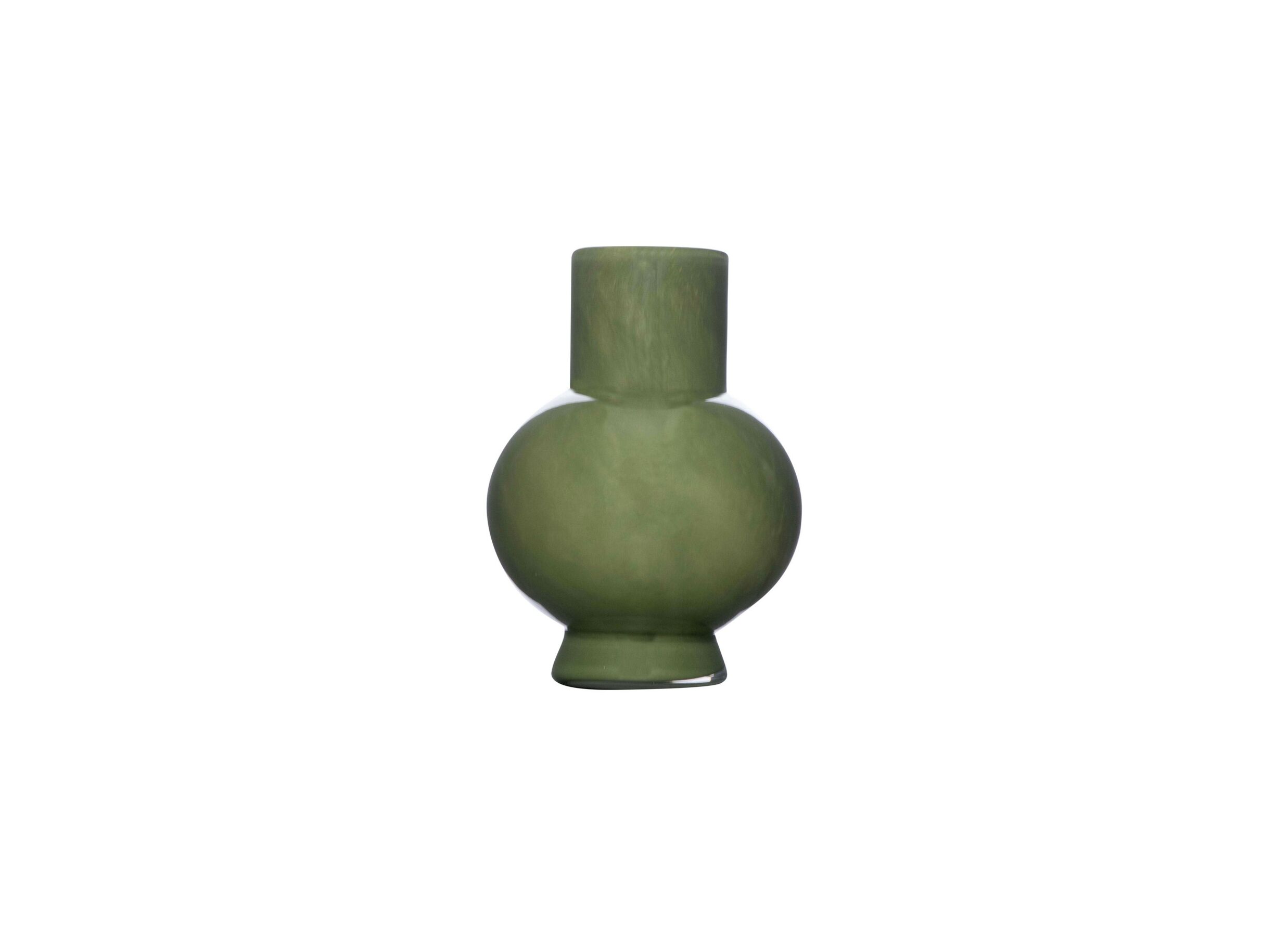 Vaas Deborah H22cm - glas - donkergroen - Vase Deborah H22cm - verre - vert foncé