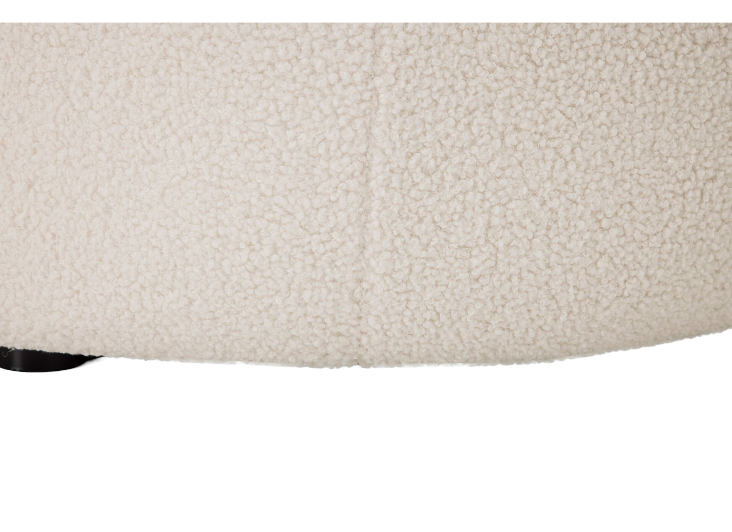 Detail - Canapé d'angle Rumi 260x163cm - tissu - blanc