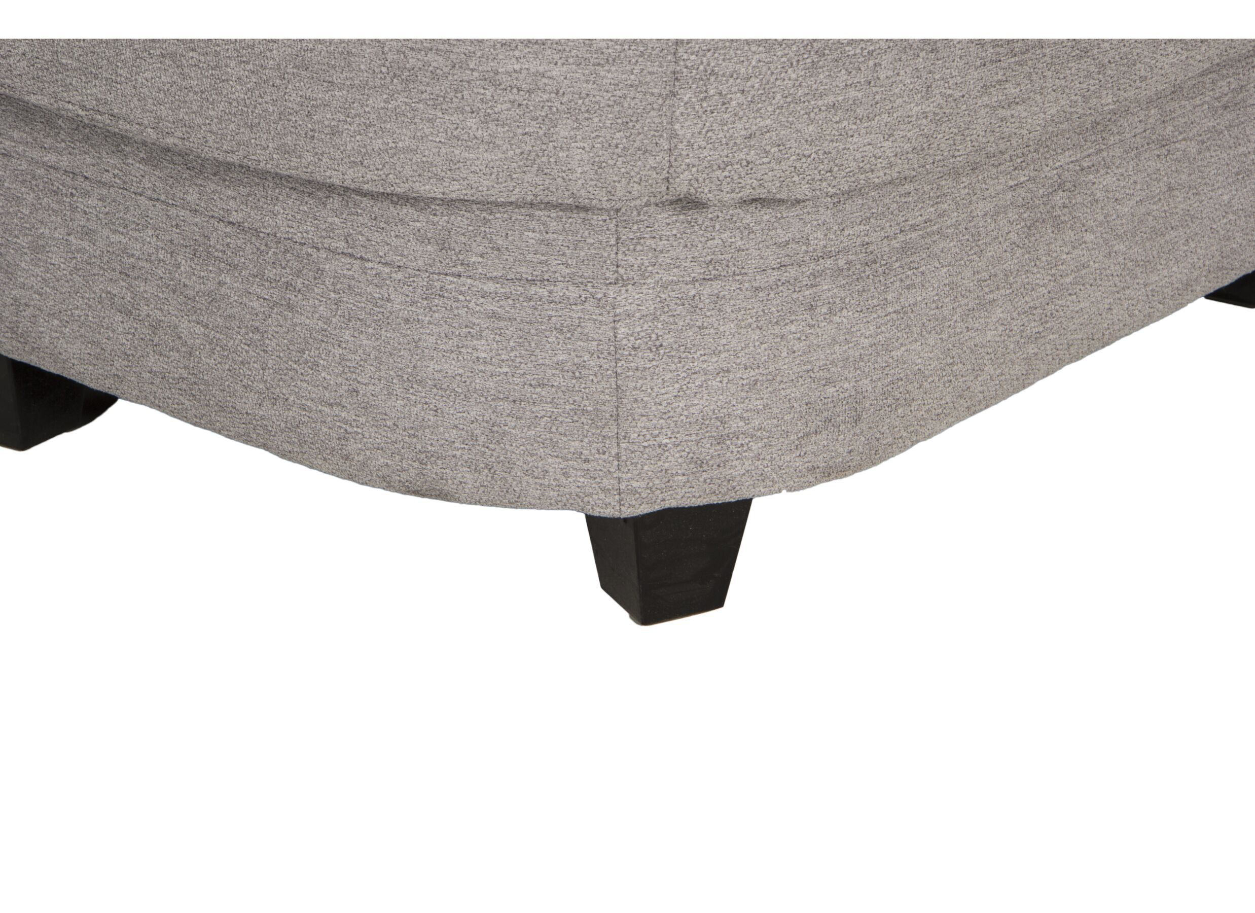 Canapé d'angle Toulouse 269x287cm - tissu - gris argent