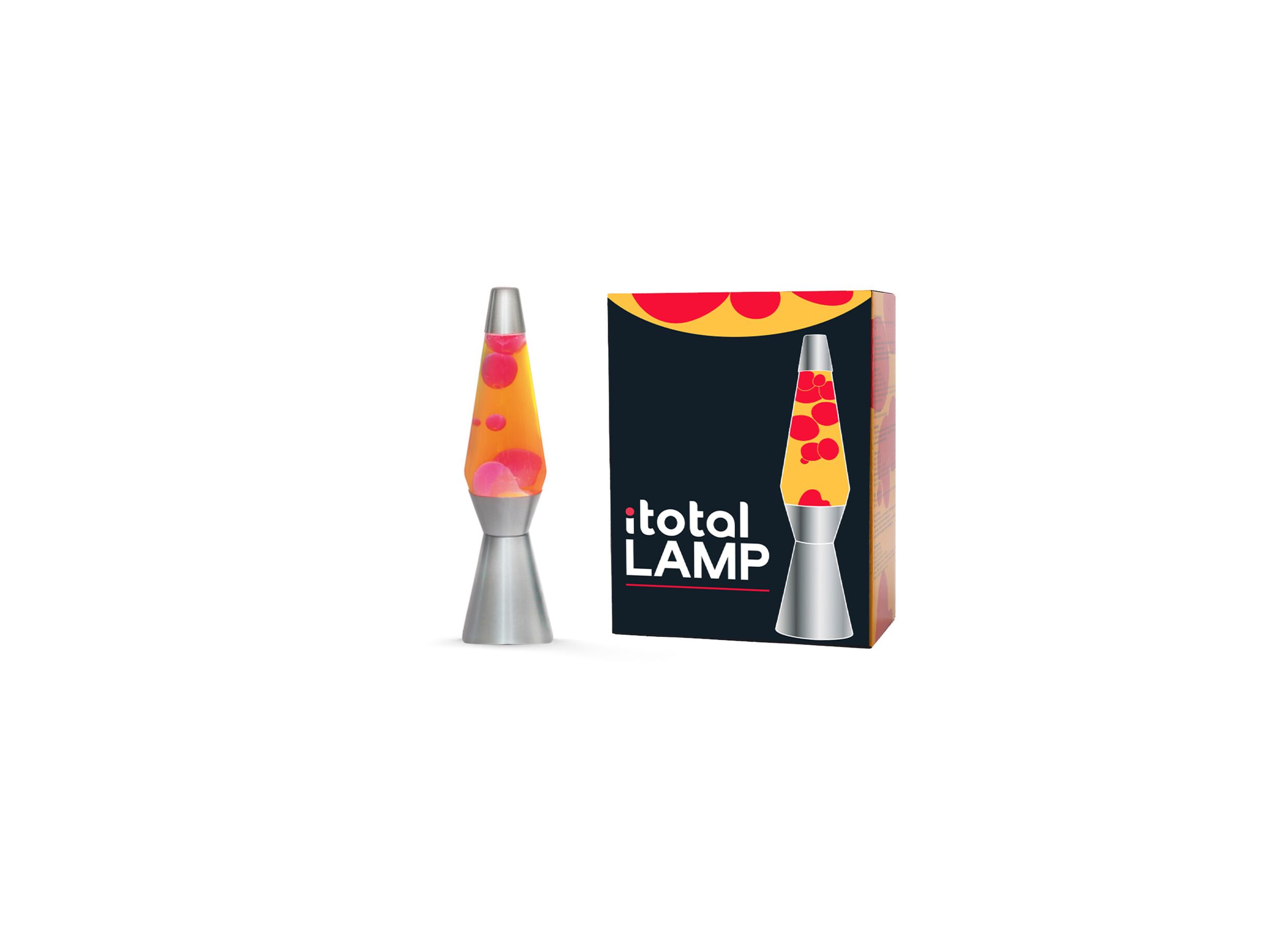 Lampe à lave Yellow Red Max E14 H36cm - Lampe à lave Yellow Red Max E14 H36cm