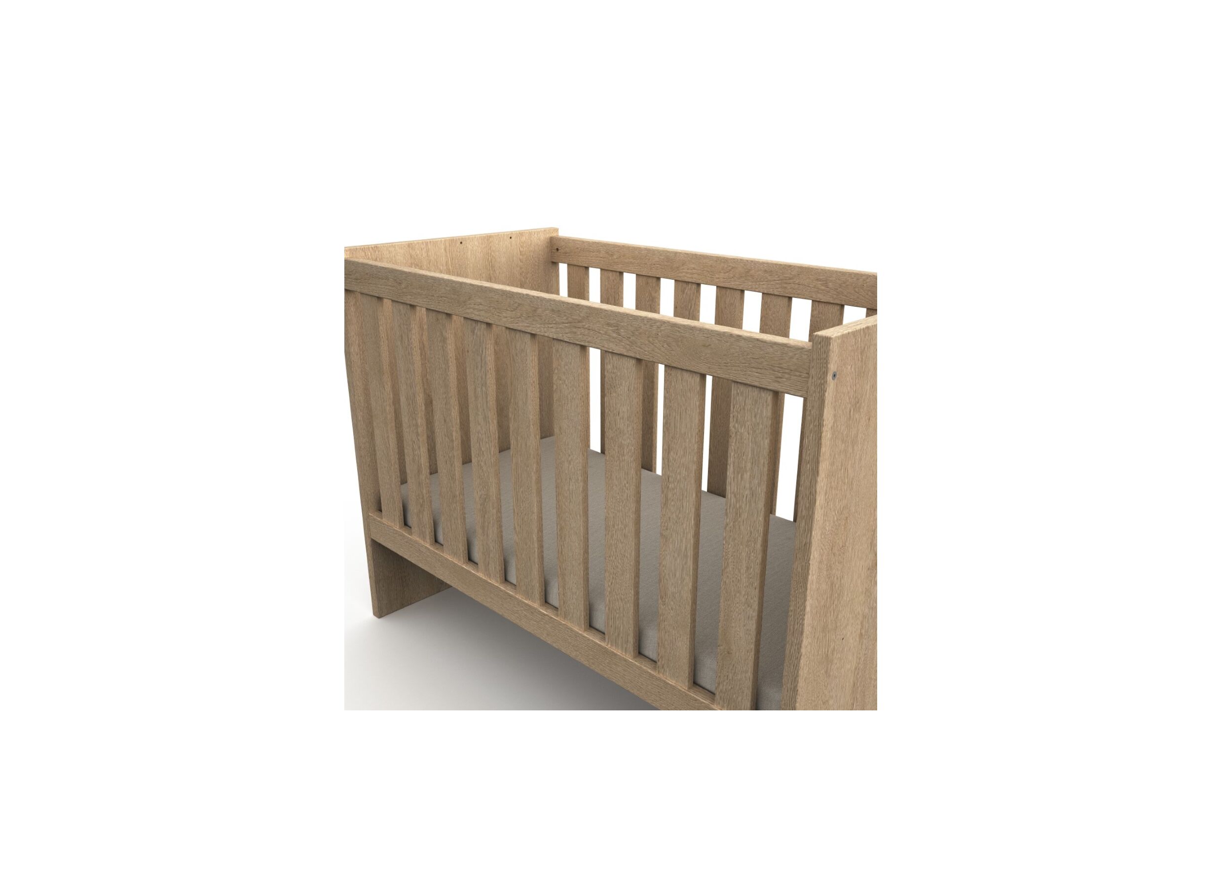 Detailfoto - Babybed Tessa melamine - zand eik