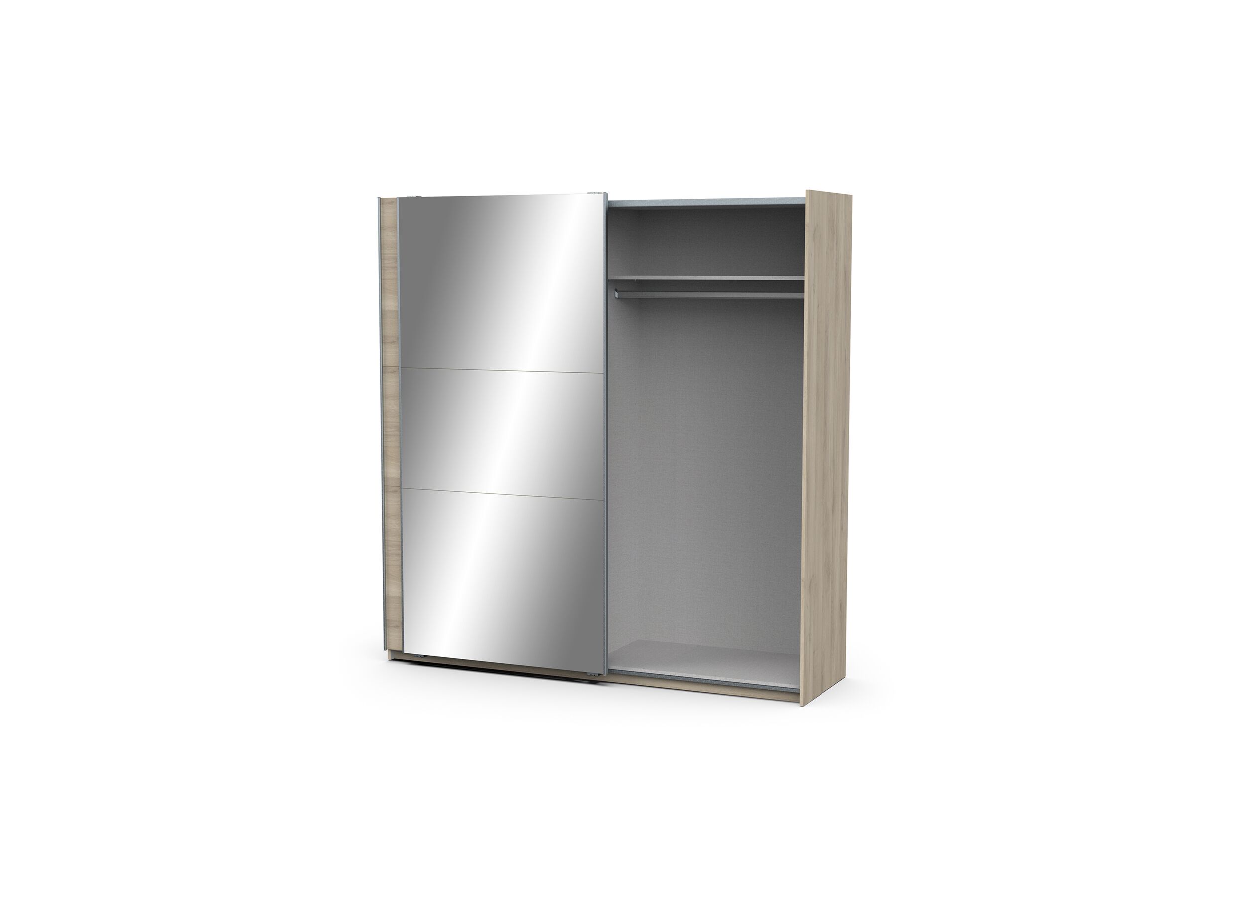 Armoire à portes coulissantes Ghost 195cm - décor - chêne de kronberg