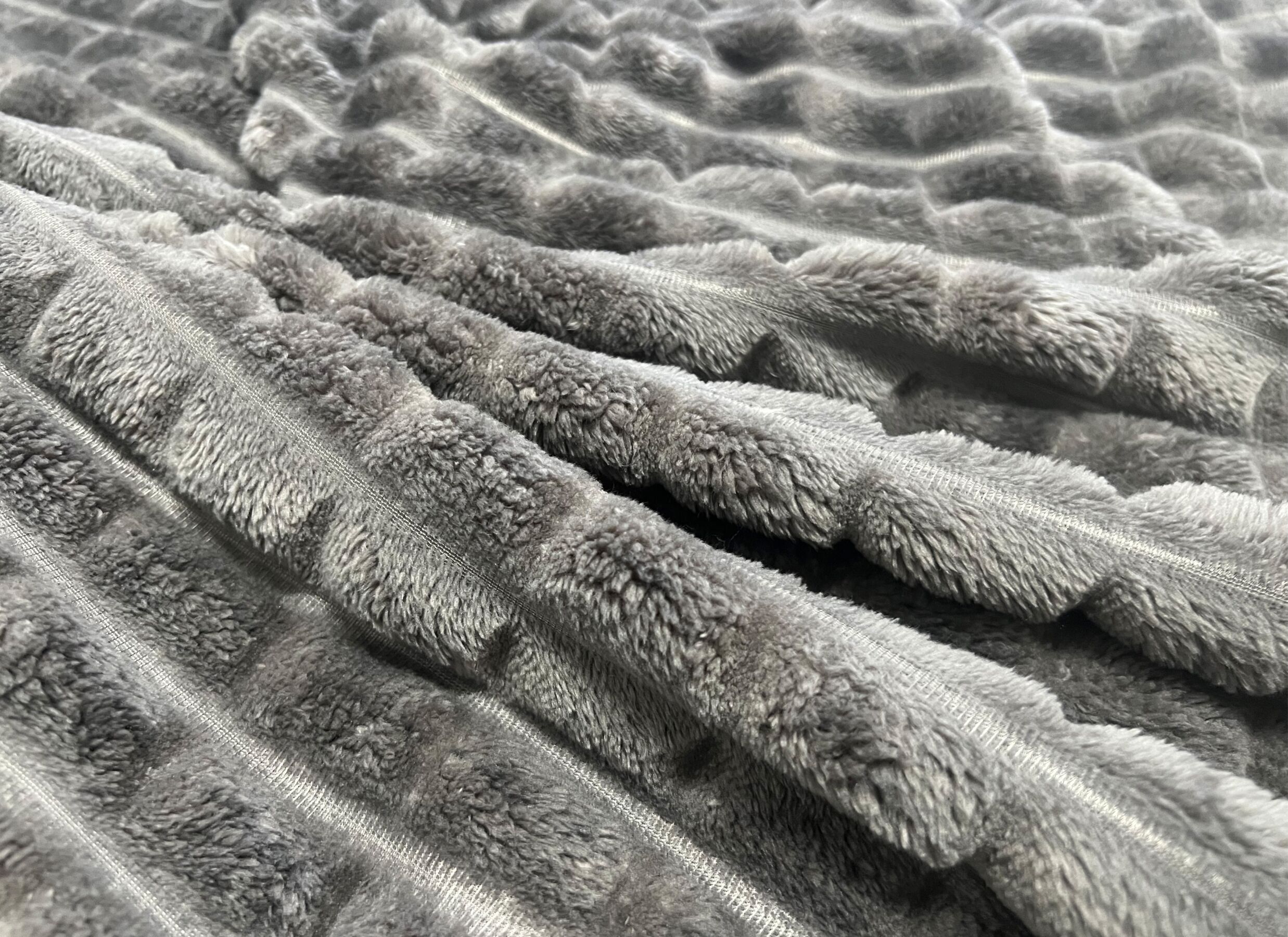 Detail - Plaid Bordeaux 150x200cm - microfibre - gris