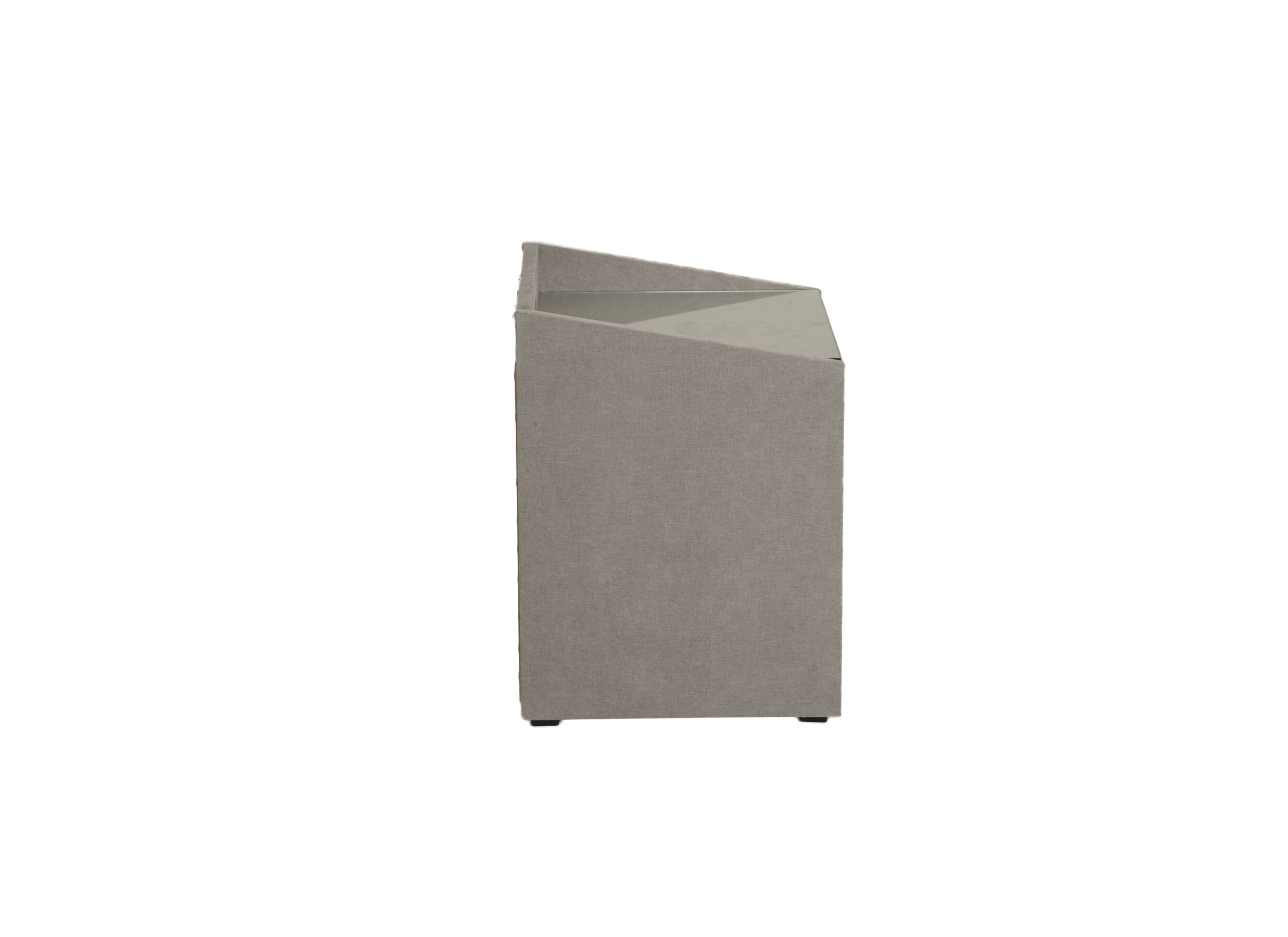 Aperçu - Table de chevet Moon 48x47x62cm polyester argent