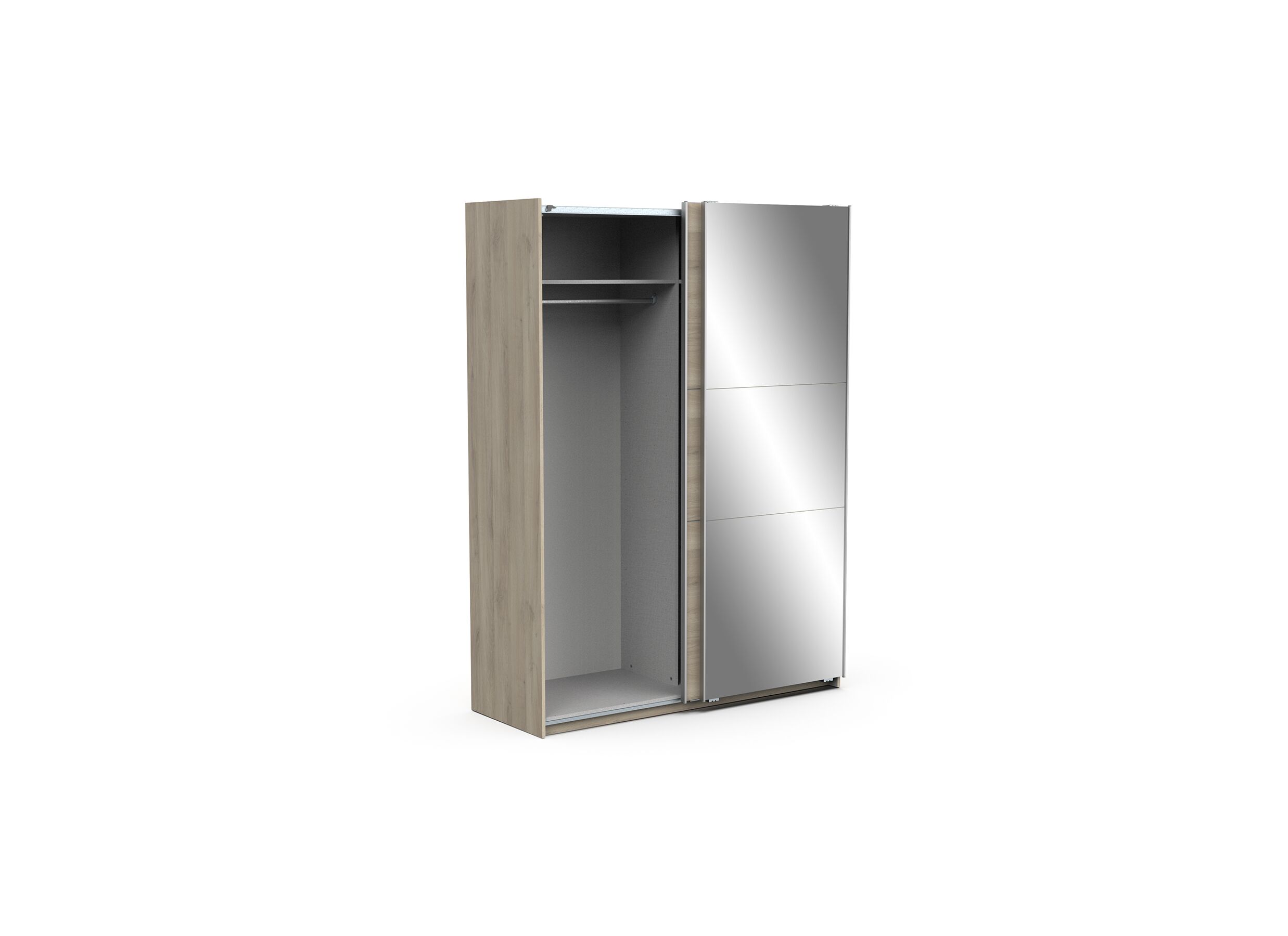 Armoire à portes coulissantes Ghost 148cm - décor - chêne de kronberg