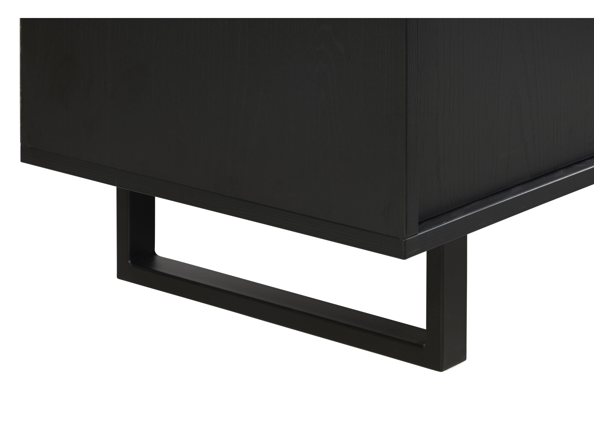 Detailfoto - Dressoir Faro 164cm - melamine - structuur zwart