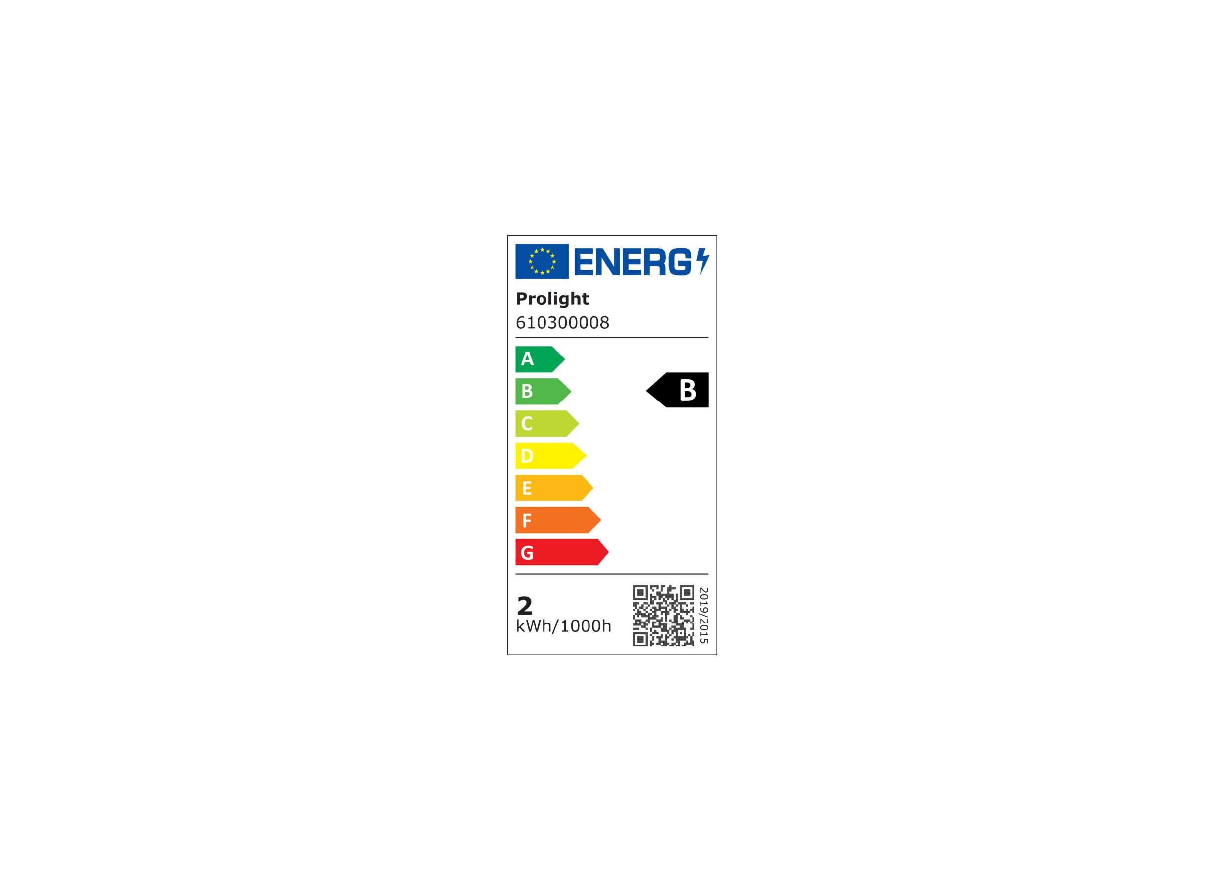 Energielabel - Ledlamp 1,9W GU10