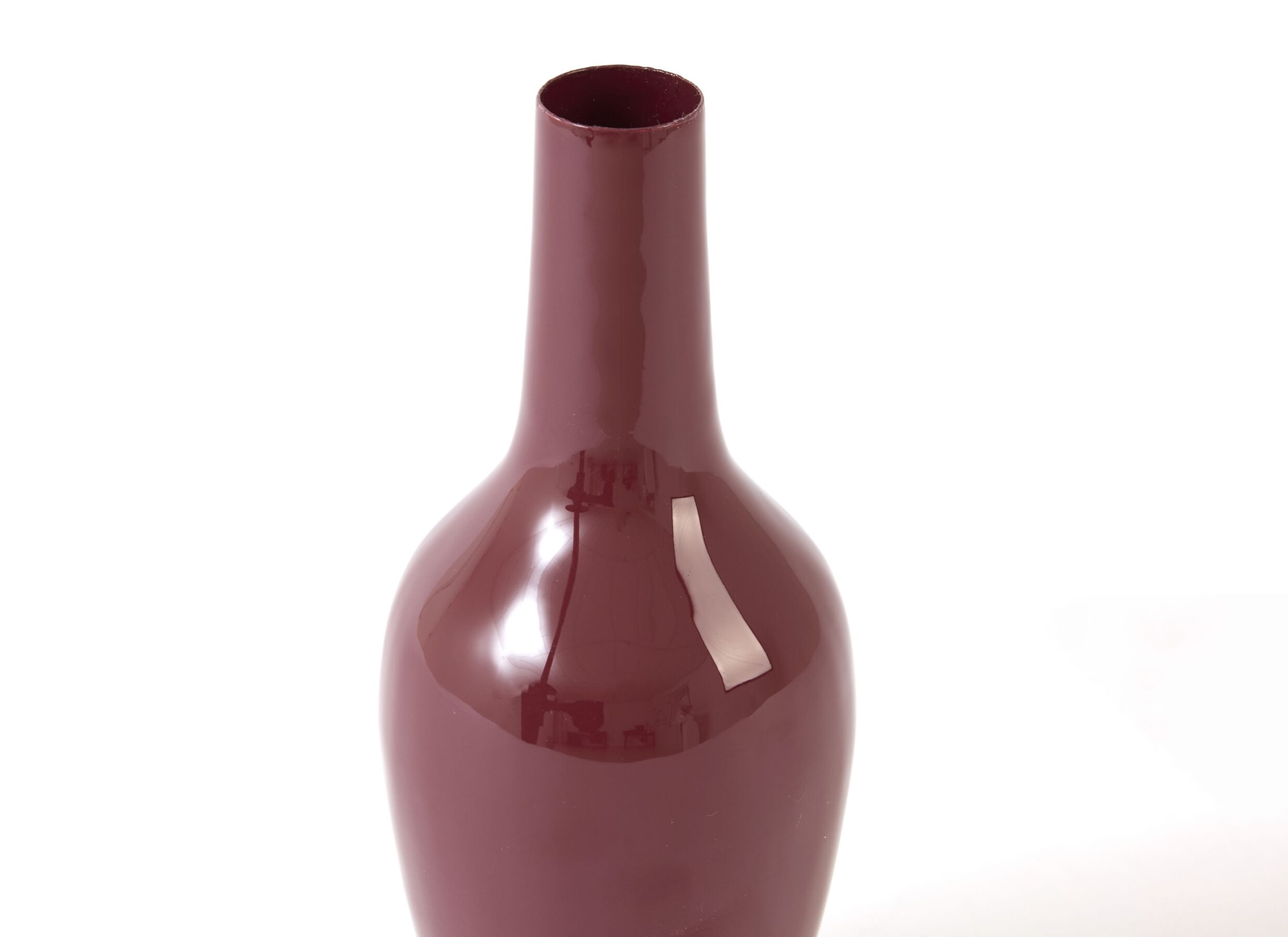 Detail - Vase Javier H19cm - métal - burgundy