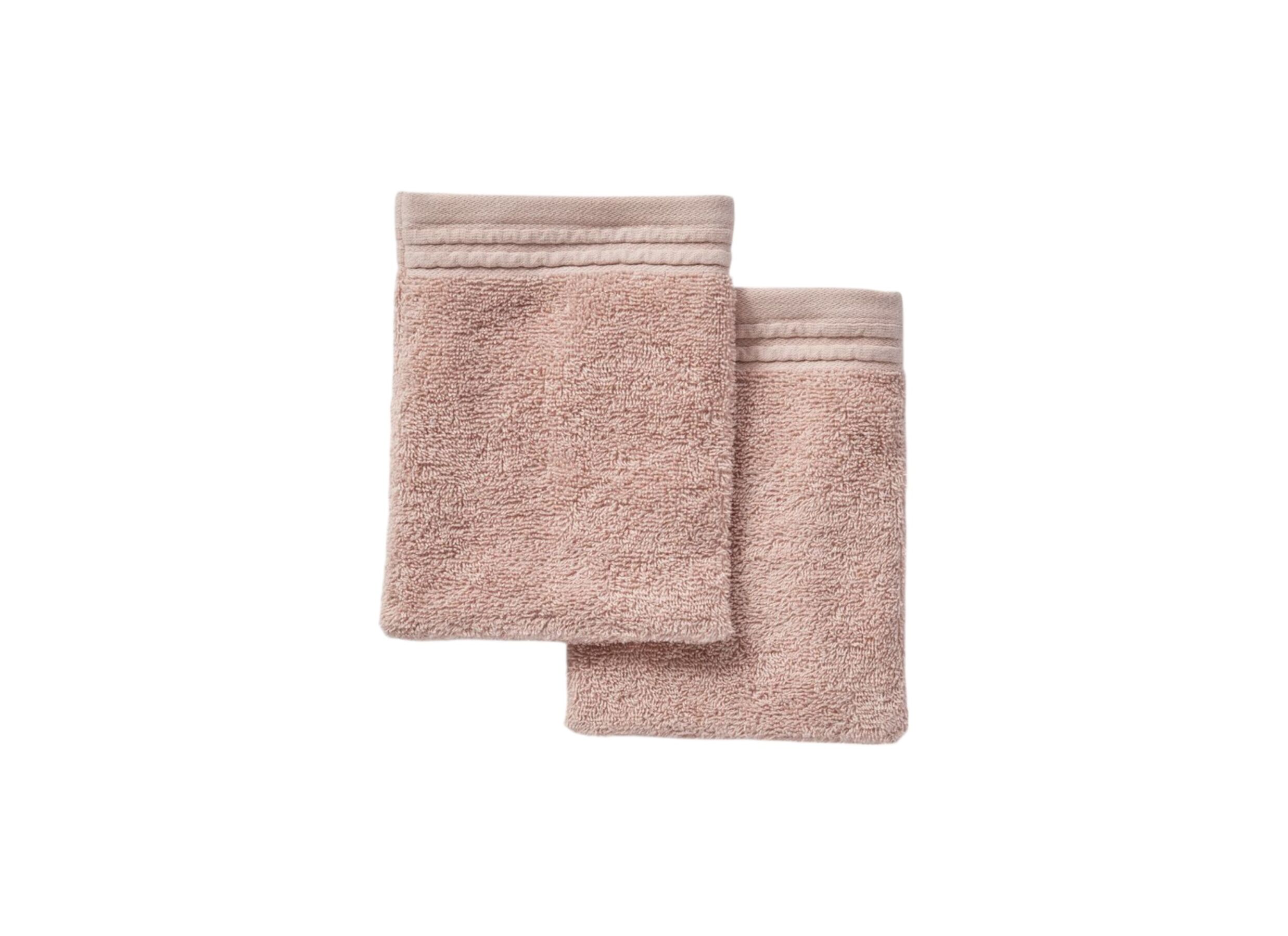 Plus Important - Gant de toilette Utility 16x21cm - coton - rose lot de 2