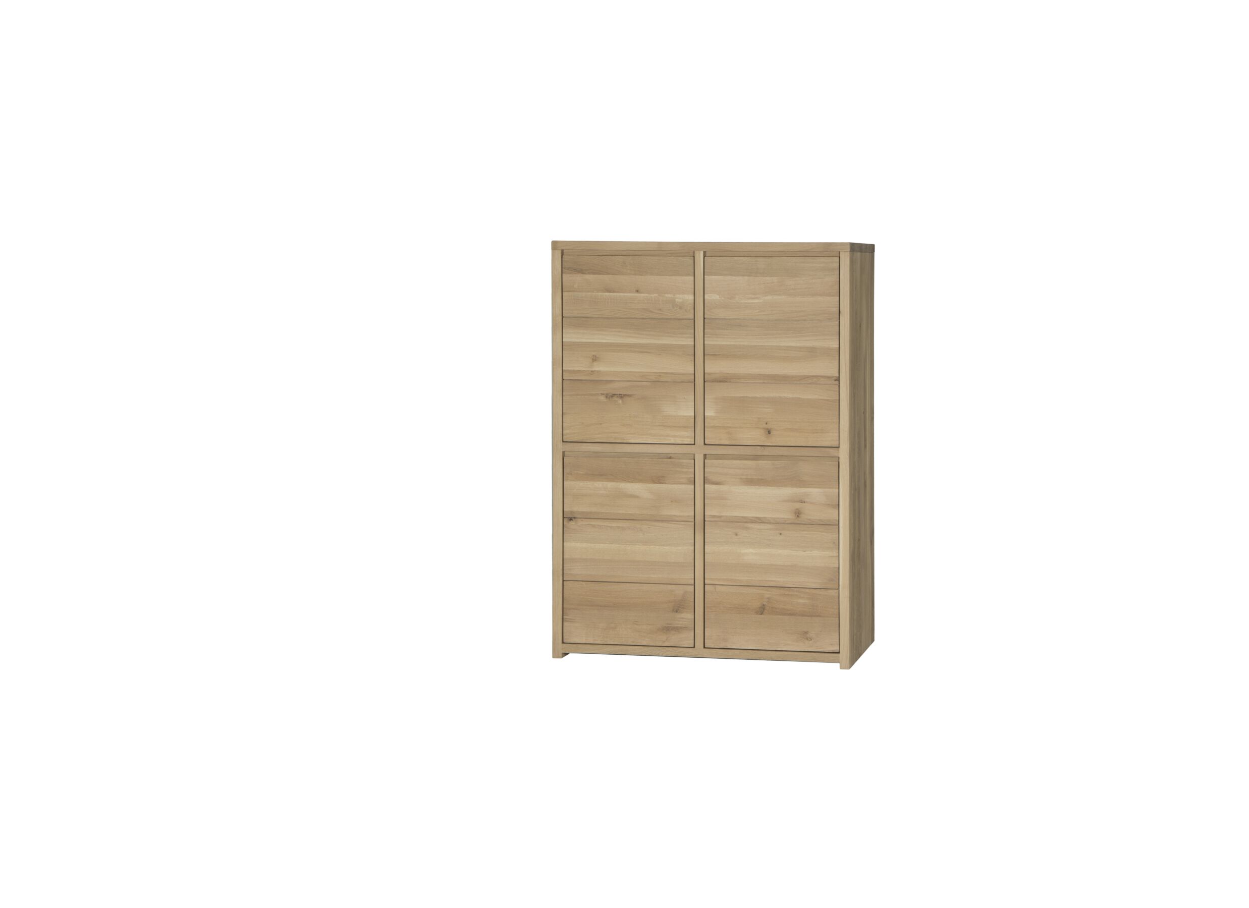 Meuble Bar Amarillo 125cm - chêne massif/décor - naturel
