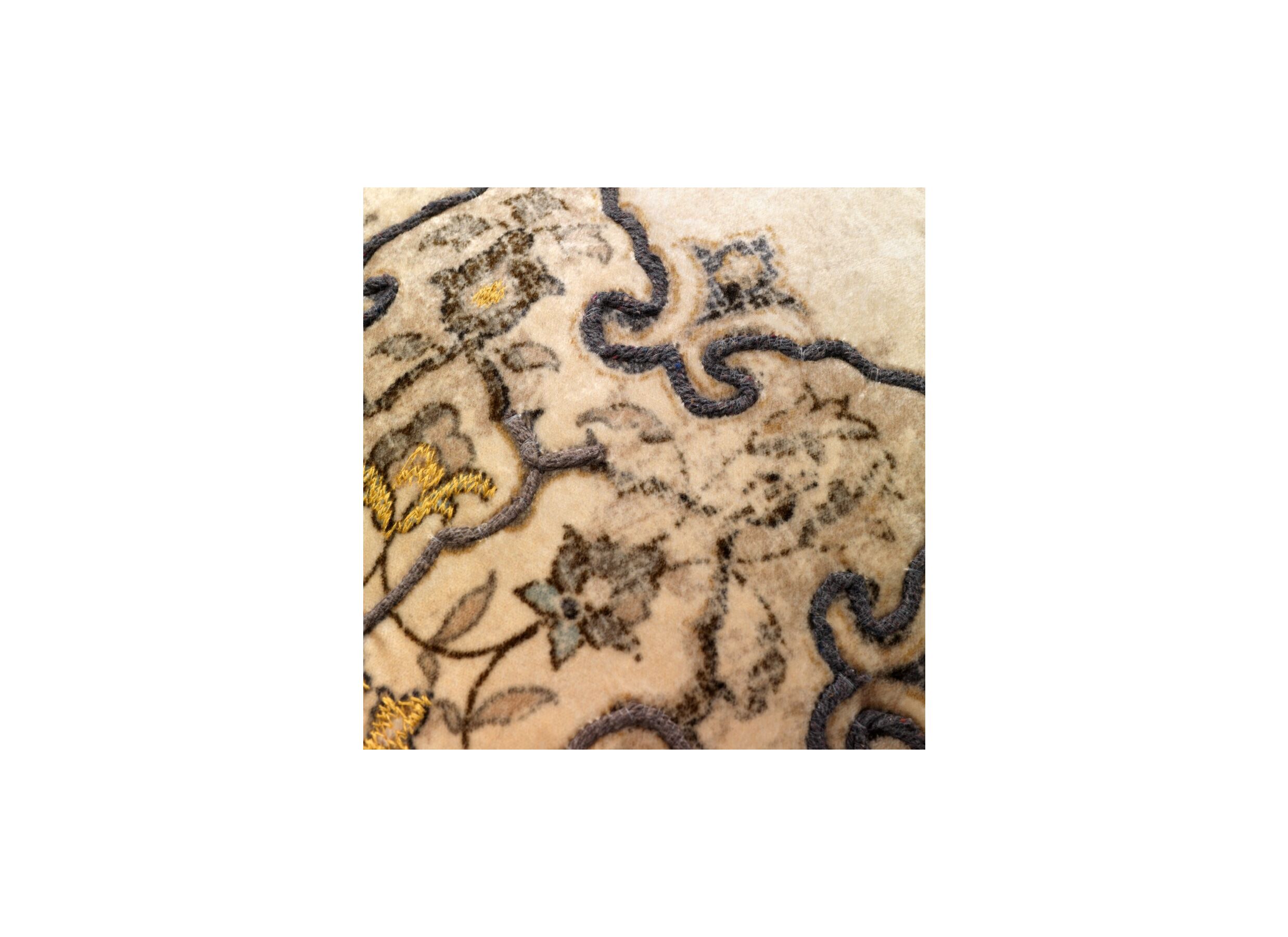 Detail - Coussin Romain 45x45cm - coton - pumice stone