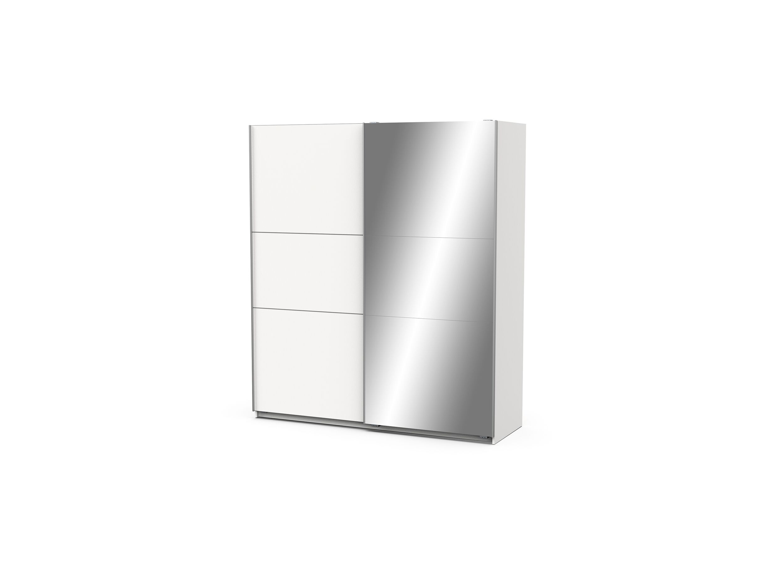 Armoire à portes coulissantes Ghost 178cm - décor - blanc