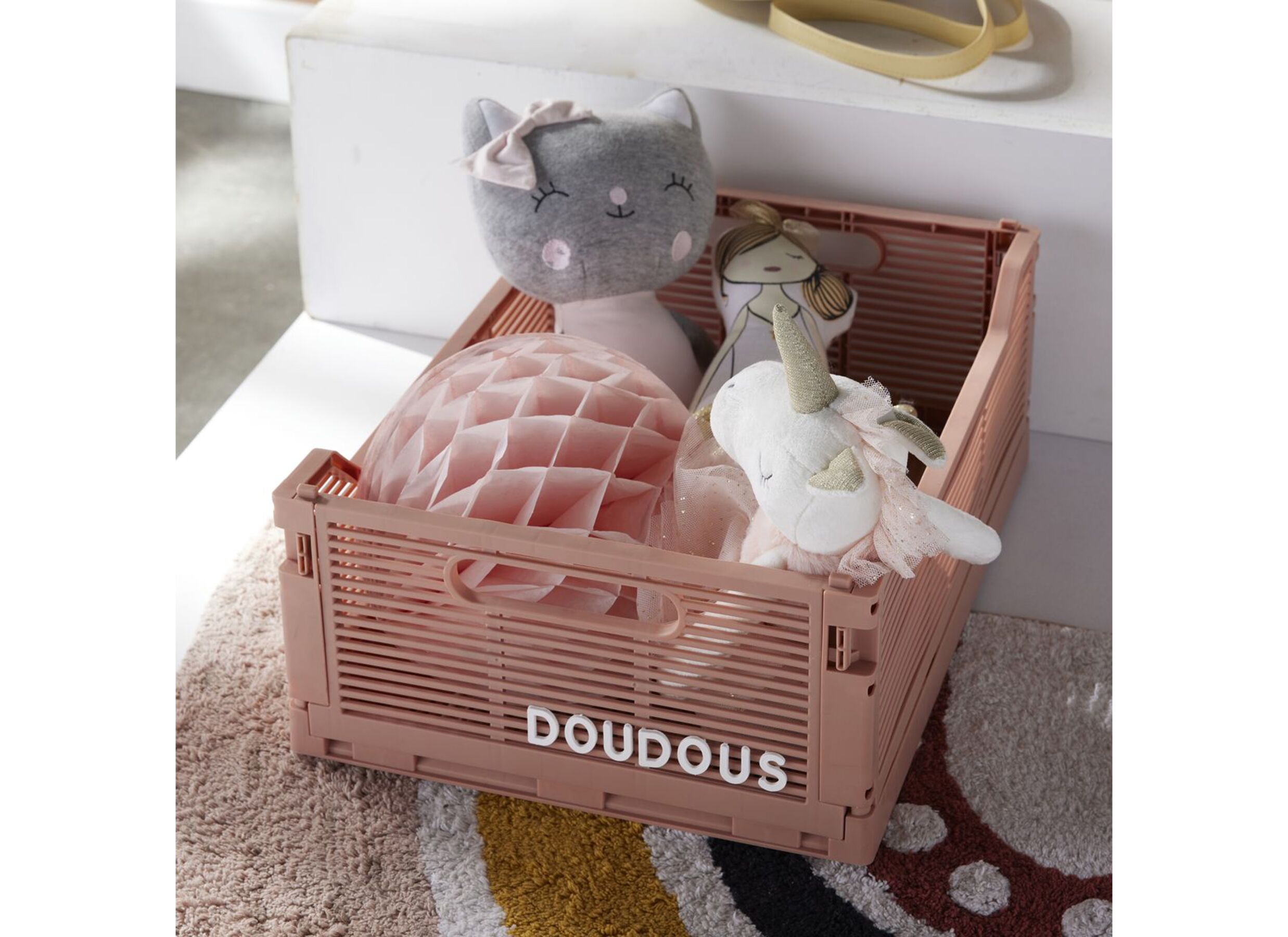 Plus Important - Box pliable Kid Story 40cm - plastique - rose