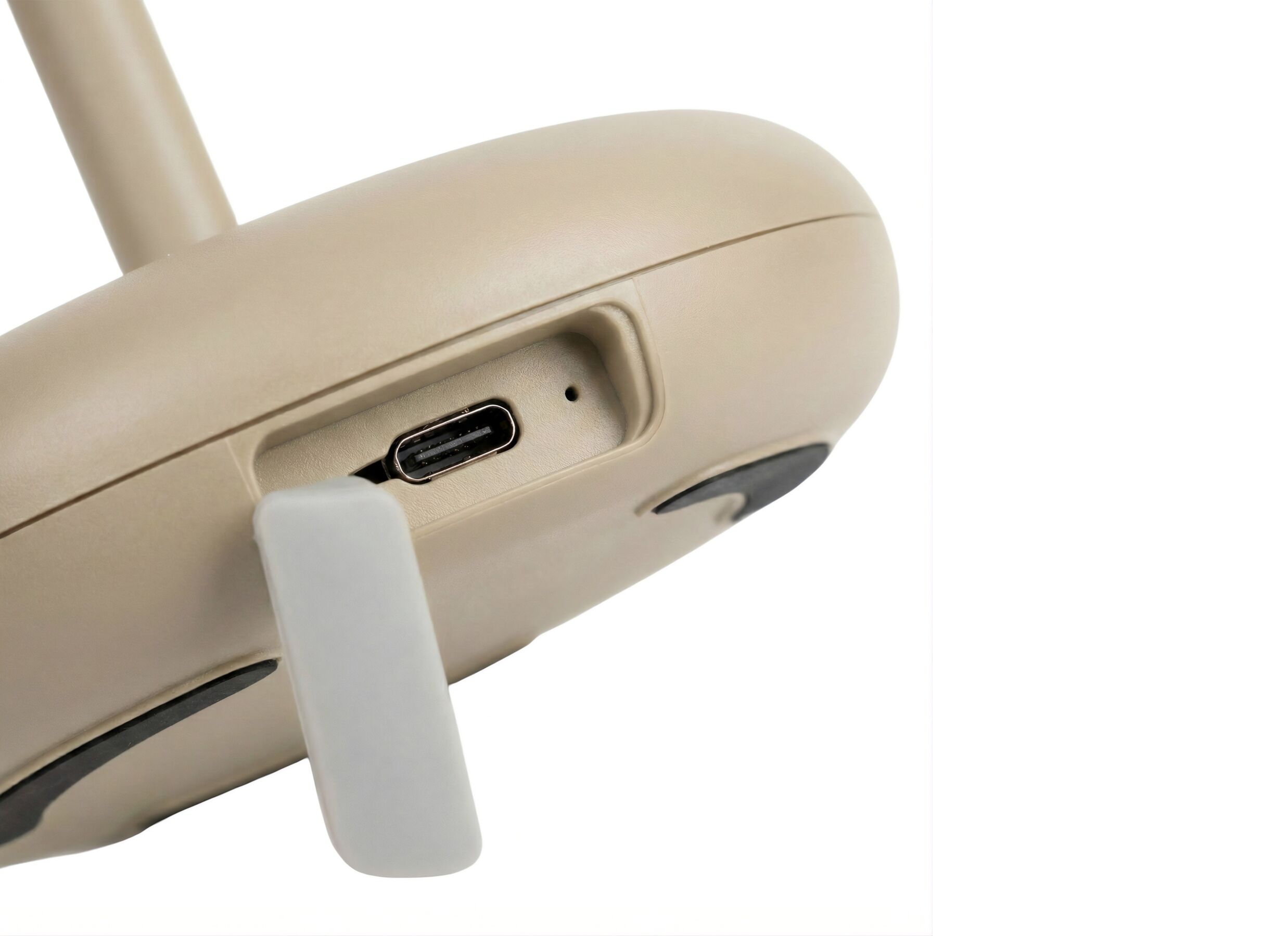 Detail - Lampe de table solaire Bobbie H27 - plastique - sable