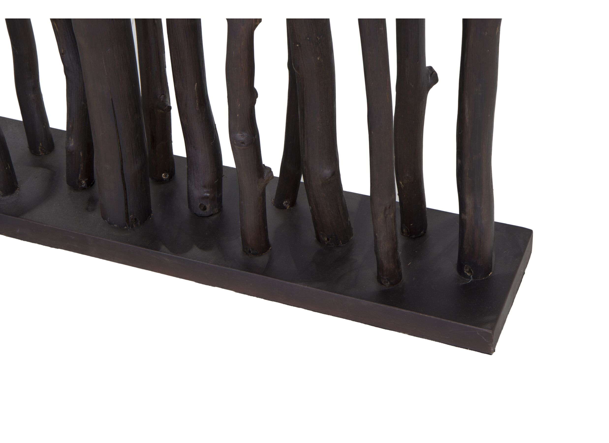 Detail - Paravent Georges 100cm - manguier massif - noir