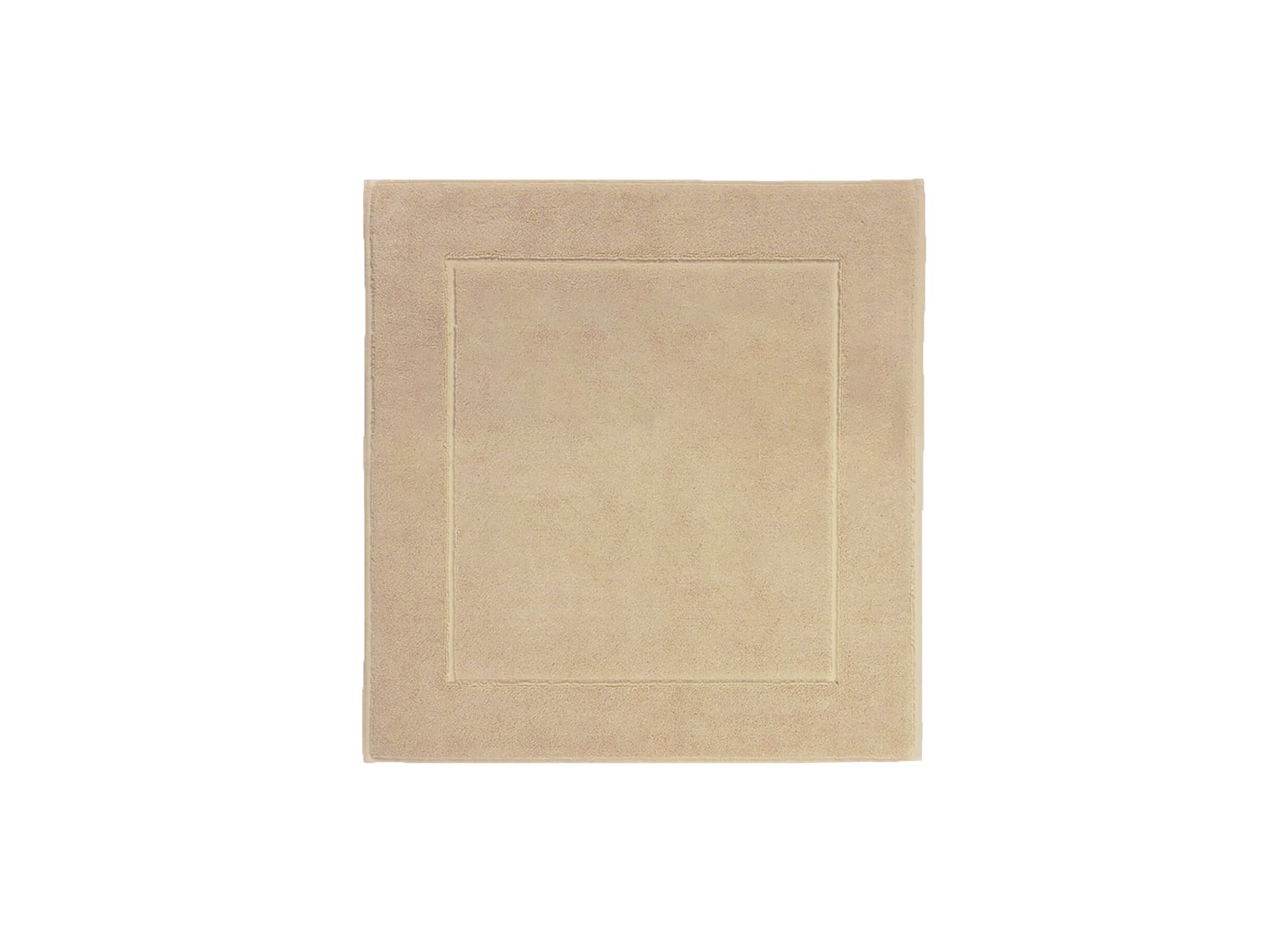 Plus Important - Tapis de bain London 60x60cm - coton - golden avec antidérapant