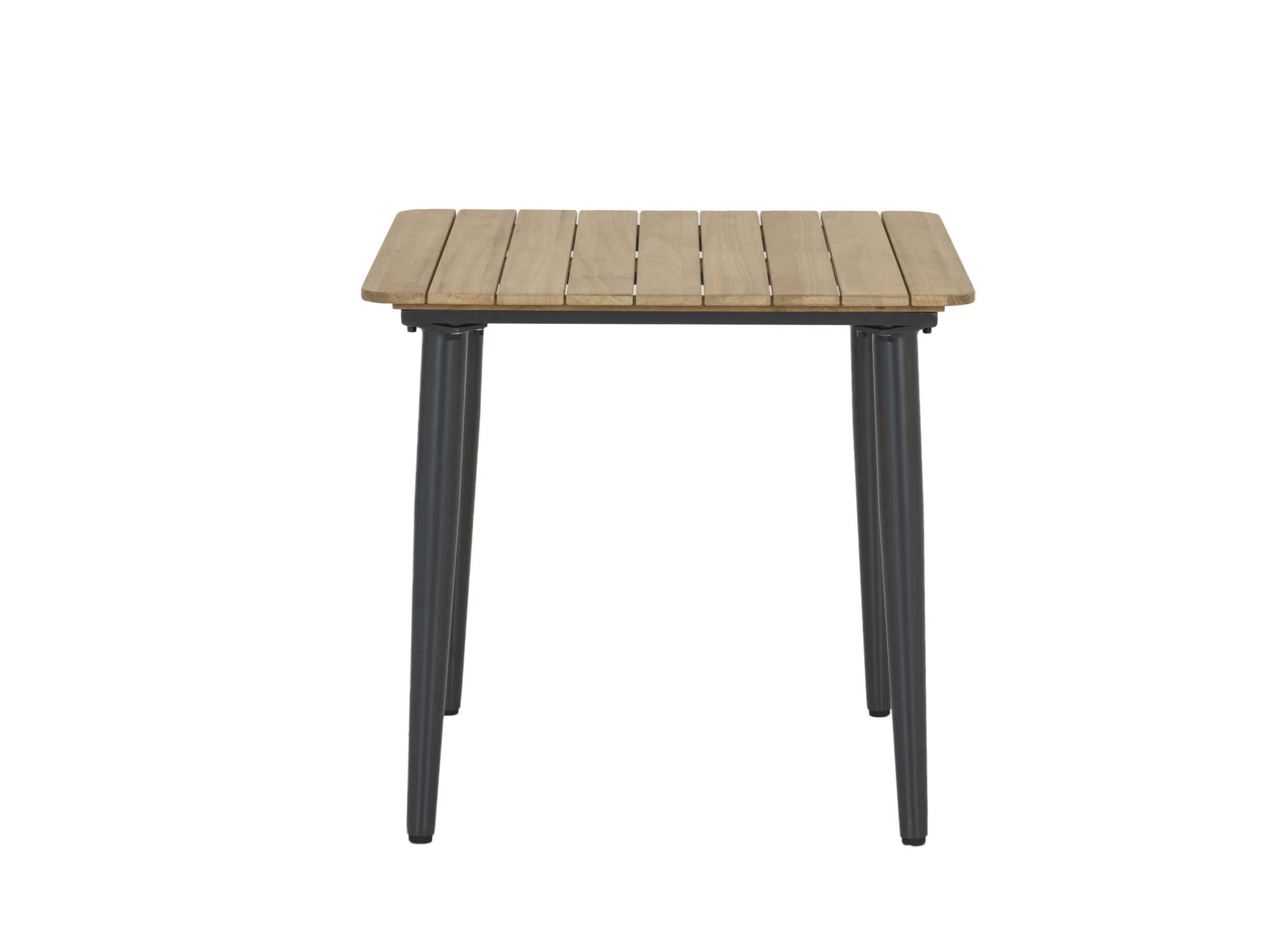 Aperçu - Table Brisk 80x80cm - teck massif & aluminium - naturel