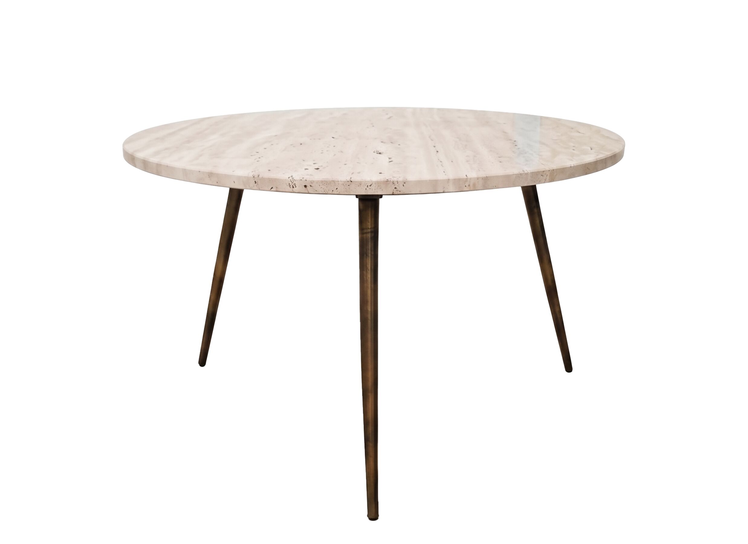 Salontafel Tsori Ø59x41cm - travertijn - beige - Table basse Tsori Ø59x41cm - travertin - beige