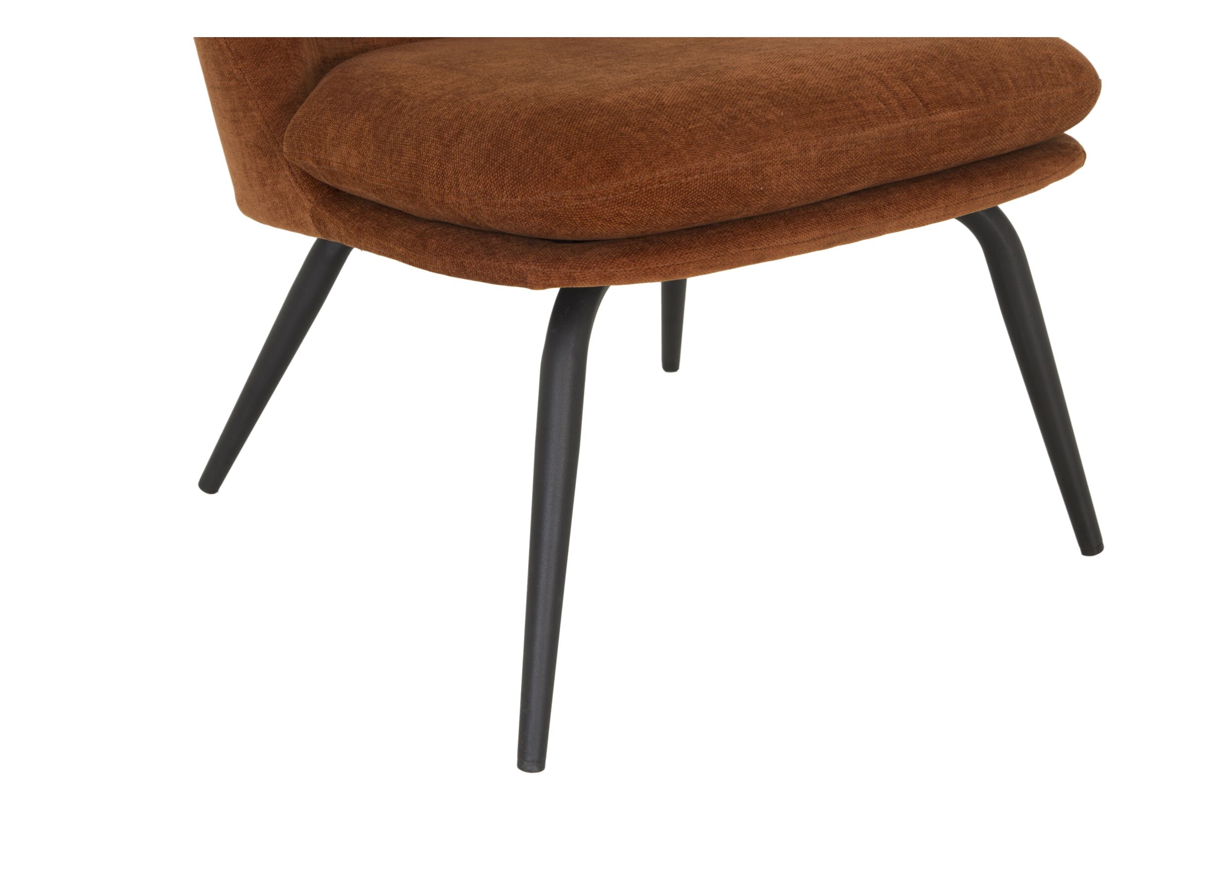 Fauteuil Yoyo 56x73x77cm - tissu - rouille
