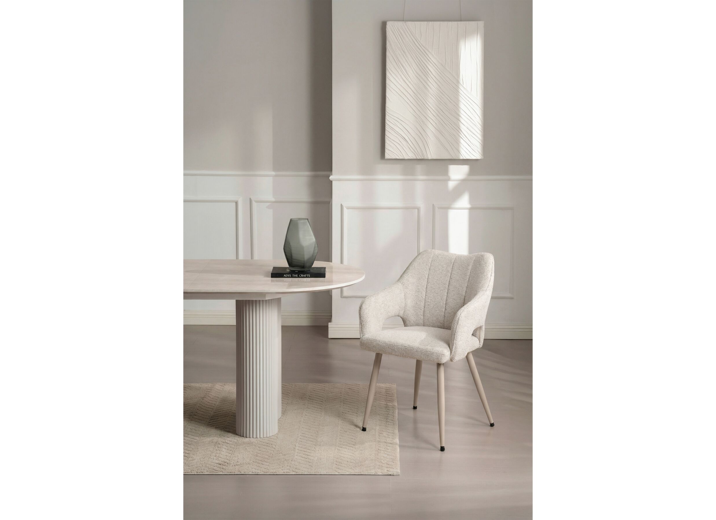 Sfeerfoto - Stoel Nia stof - beige