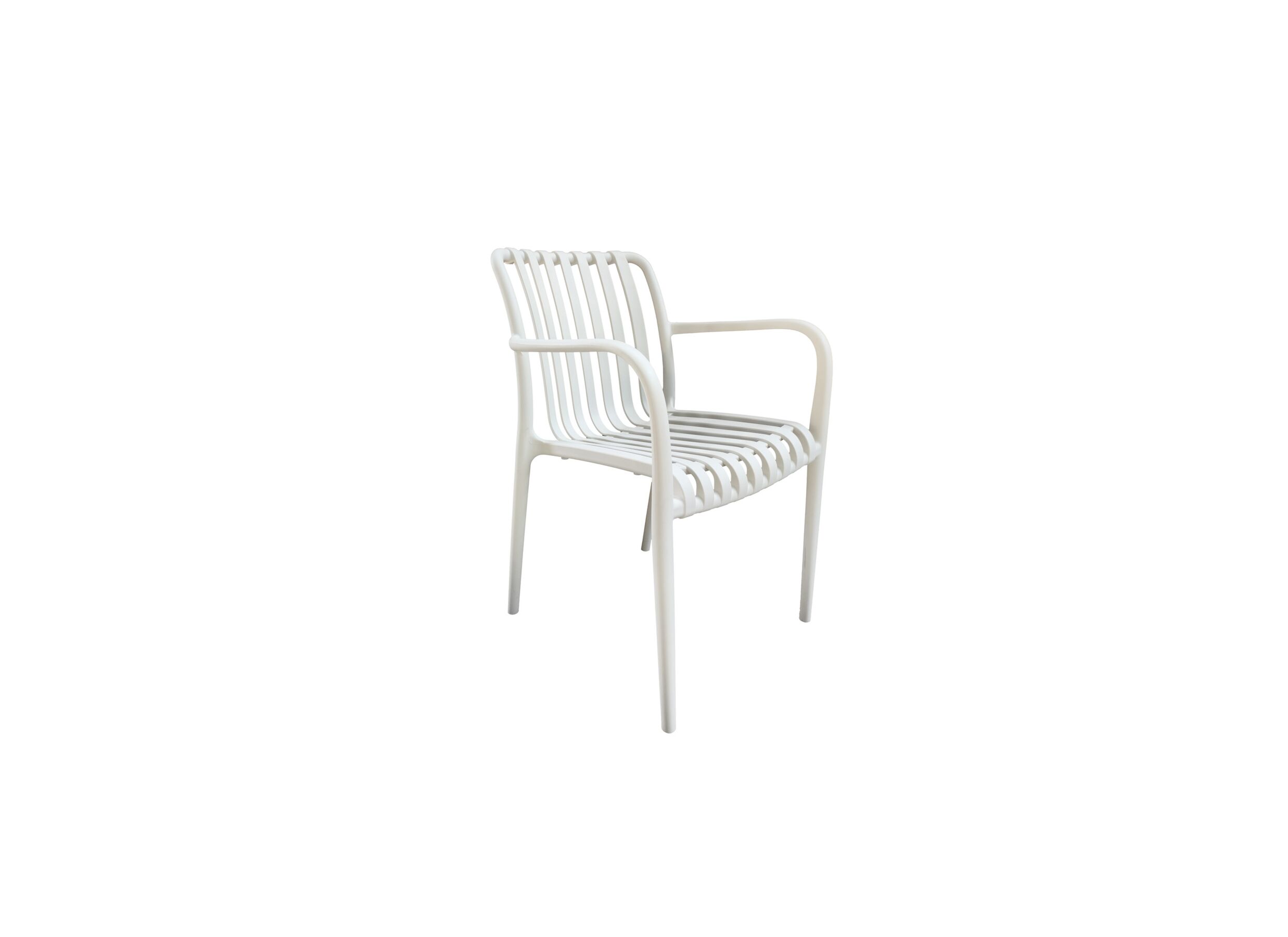 Tuinstoel Cute 46x58x81cm - kunststof - amandel - Tuinstoel Cute 46x58x81cm - kunststof - amandel