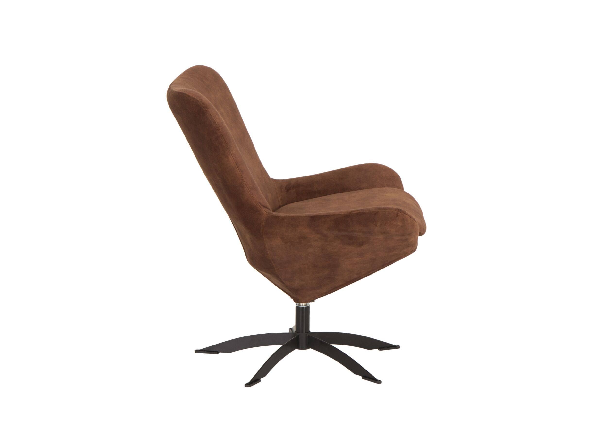 Fauteuil pivotant 79x82x86cm - tissu - hazel