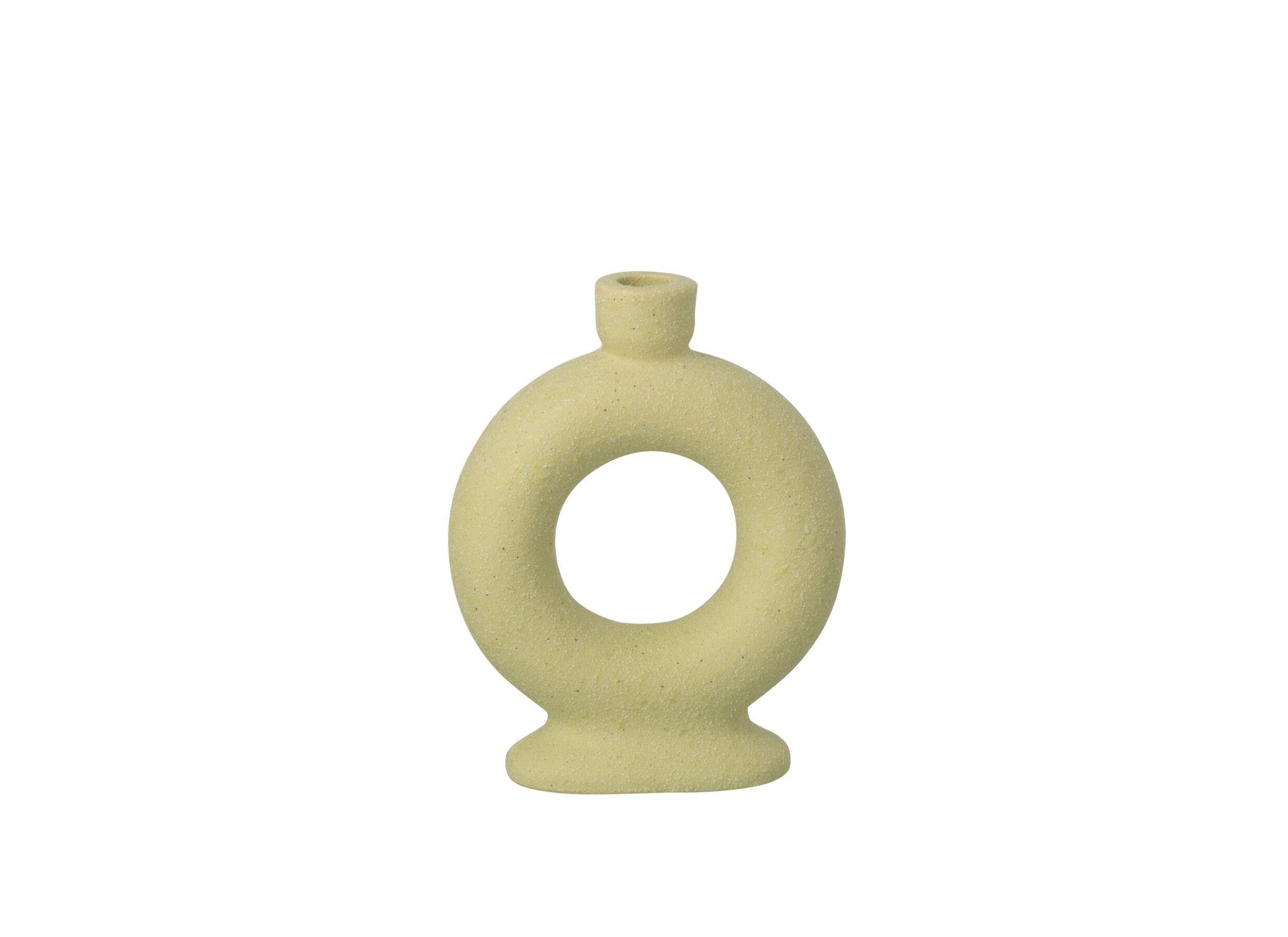Vaas Soli H21cm - stoneware - munt - Vase Soli H21cm - stoneware - menthe