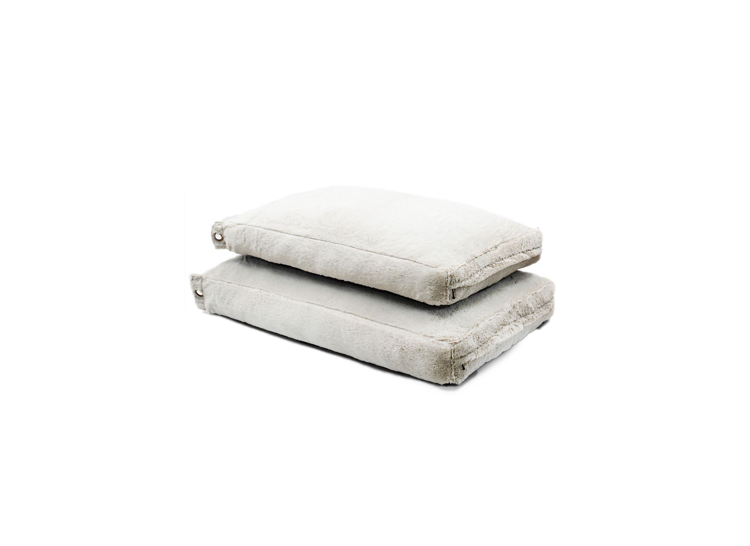 Photo ensemble - Coussin pour chien Supersoft L 115x80cm - tissu - gris clair