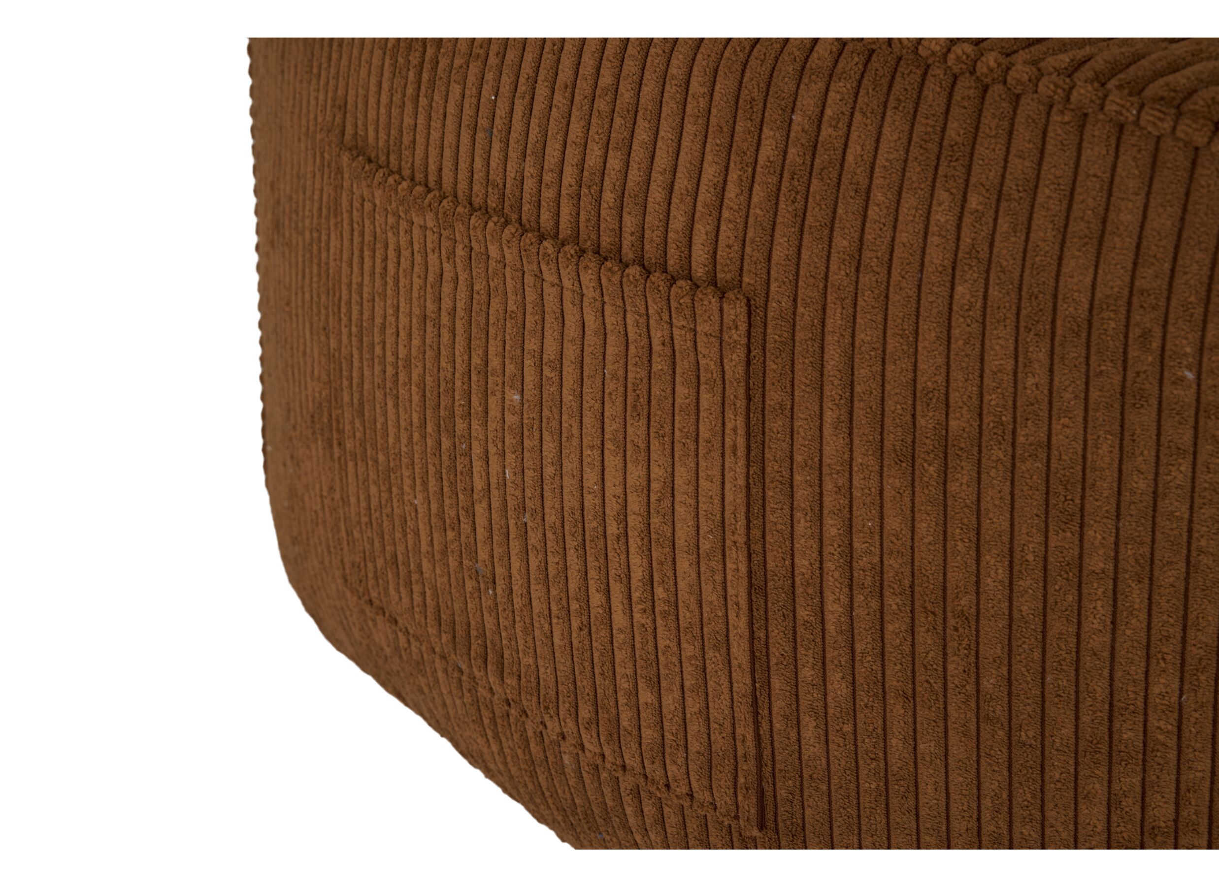 Pouf poire Pesaro tissu cognac