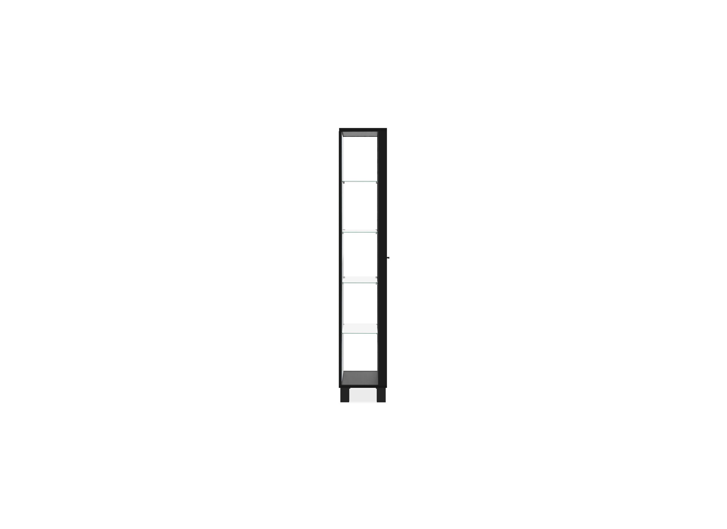 Overzichtsfoto - Vitrinekast Albi 33cm - melamine - zwart
