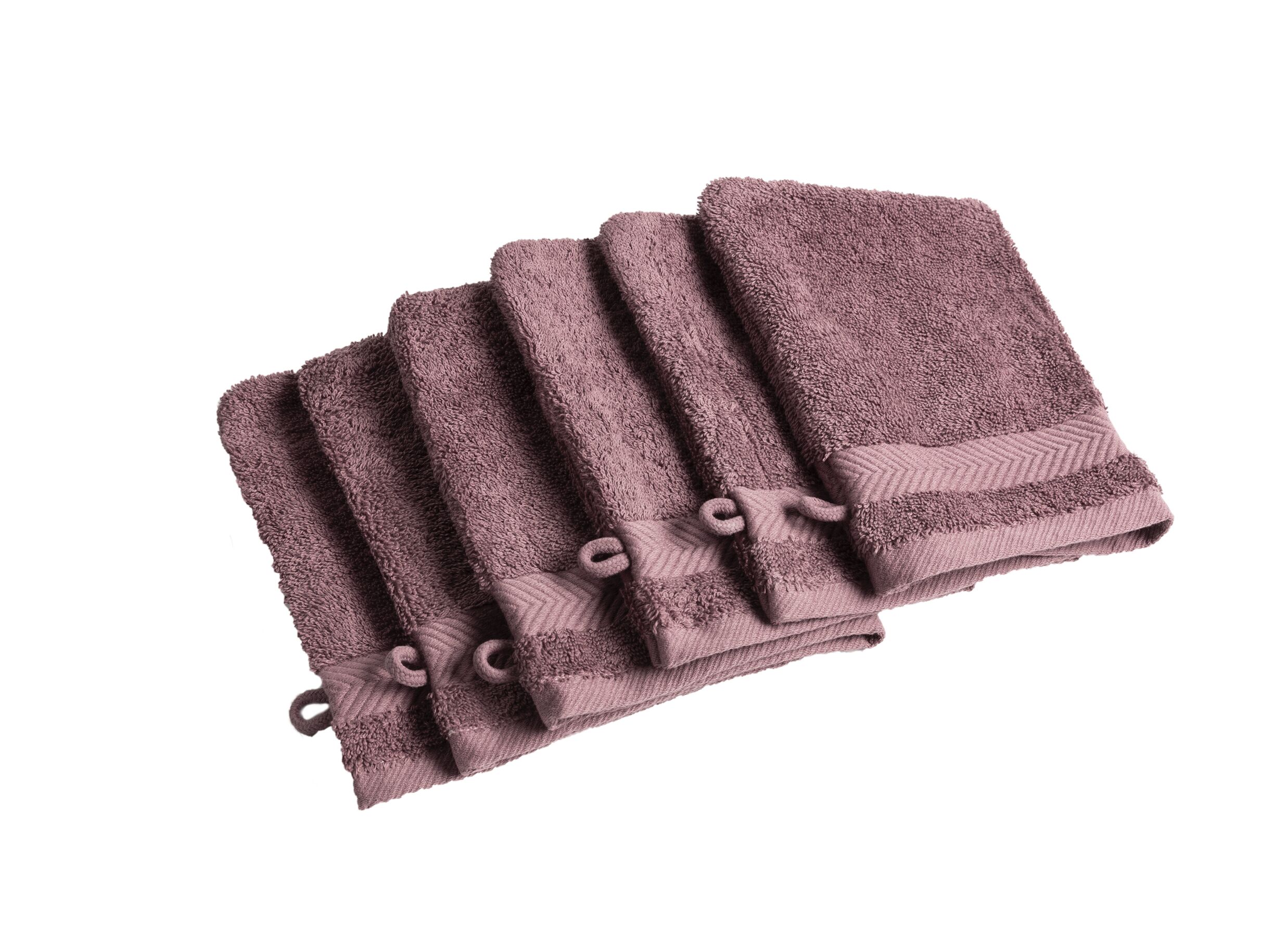 Gant de toilette Royal Touch 16x22cm figue - Gant de toilette Royal Touch 16x22cm figue