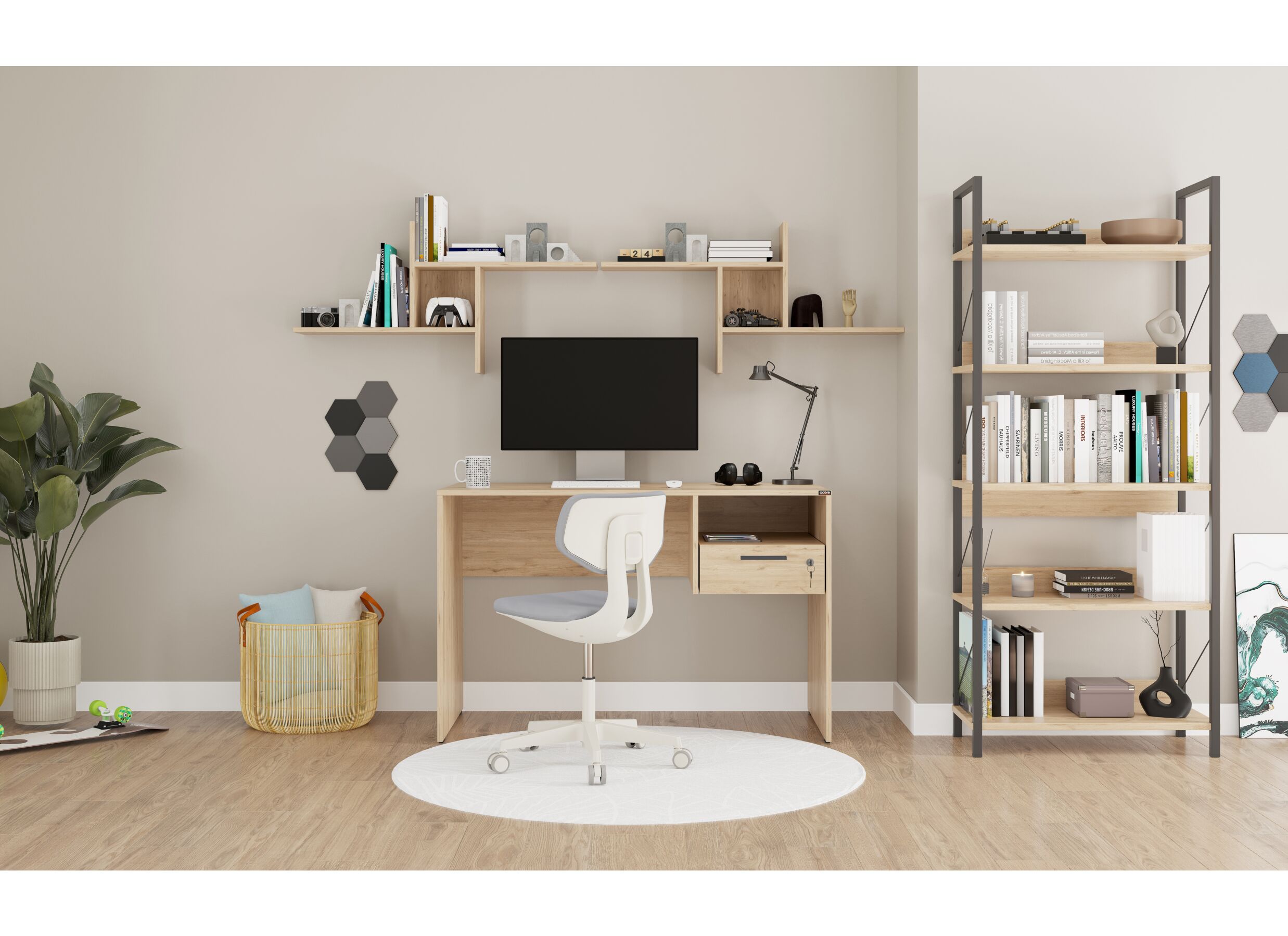 Sfeerfoto - Bureau Kyoto 120x60x75cm - melamine - florida oak