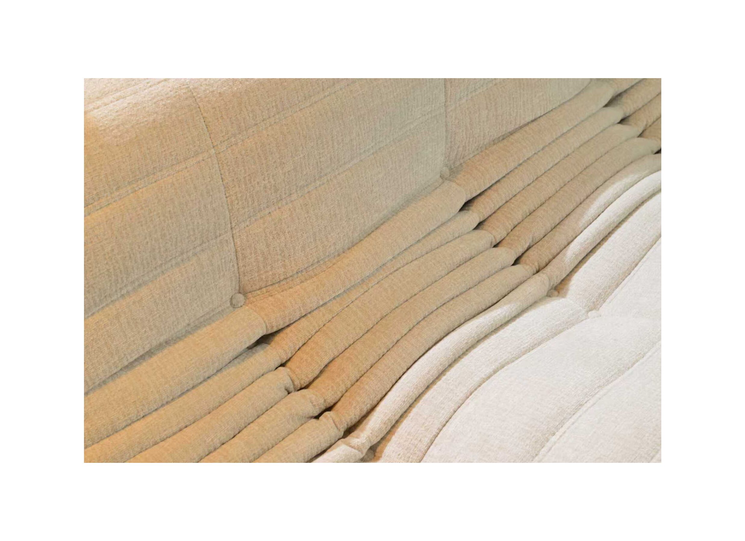 Detailfoto - Zetel Ragazzi 180x100x74cm - stof - beige